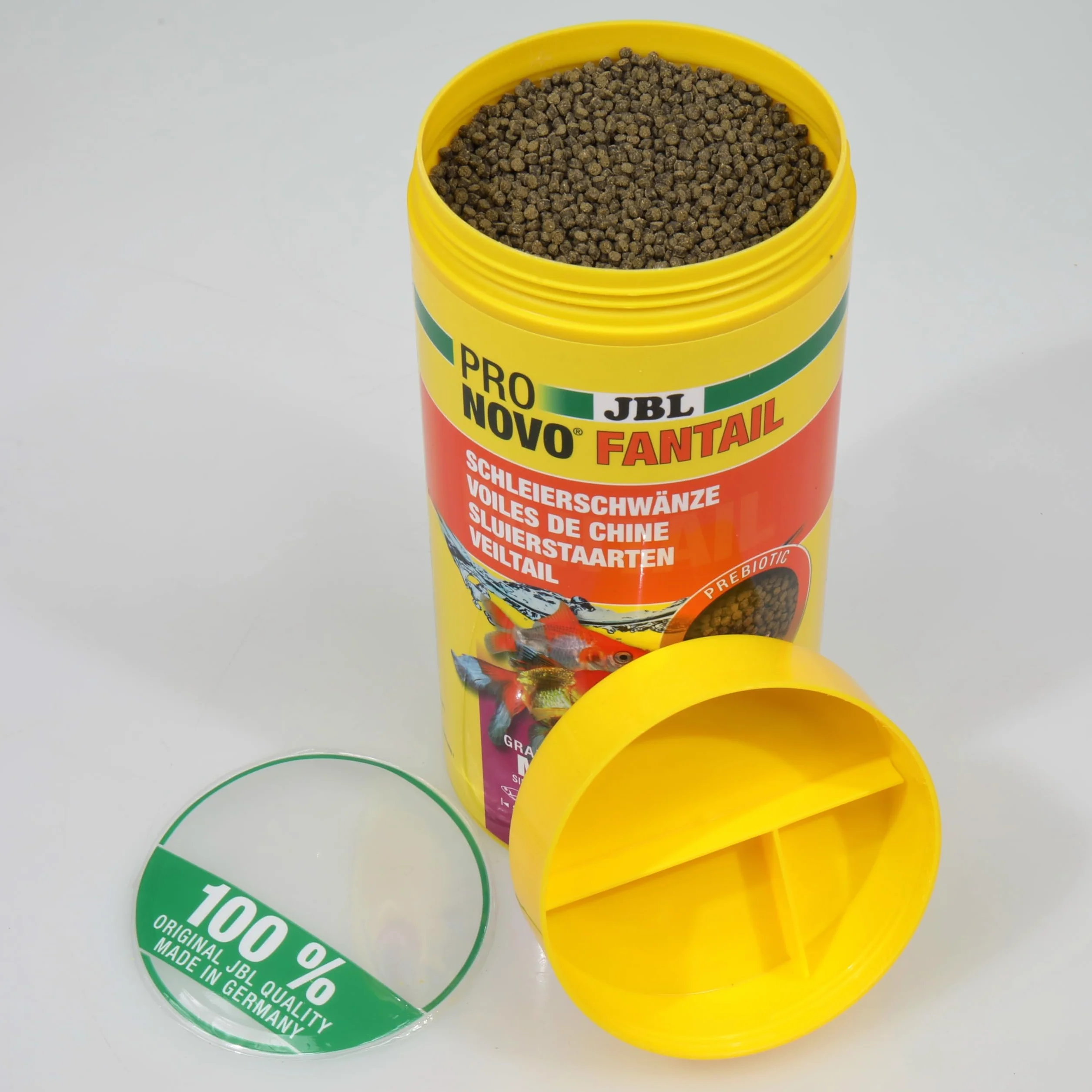 JBL PRONOVO FANTAIL GRANO Aliment de Base pour Poissons Rouges 8-20 cm Granulés Doseur à Clic taille M 1 L