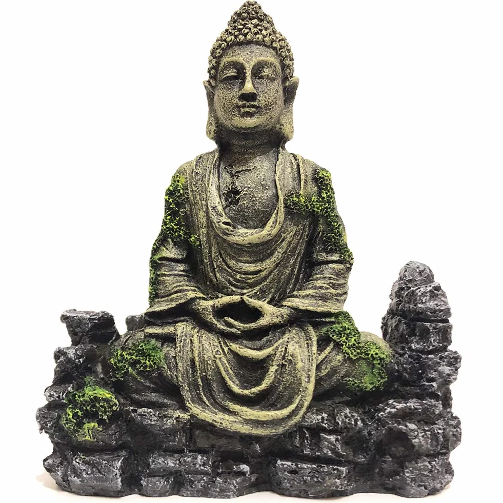 SLOCME Statue de Bouddha pour Aquarium Décoration Ornement