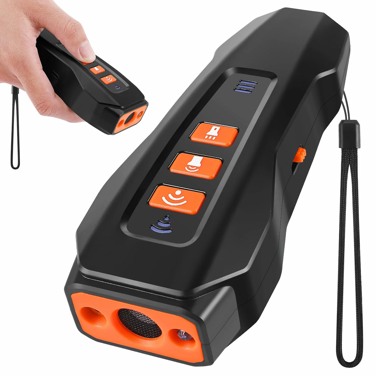 Anti Aboiement Chien Répulsif à Ultrasons Antibell Puissant Réglable 3 Fréquences 10M Portée Lampe de Poche
