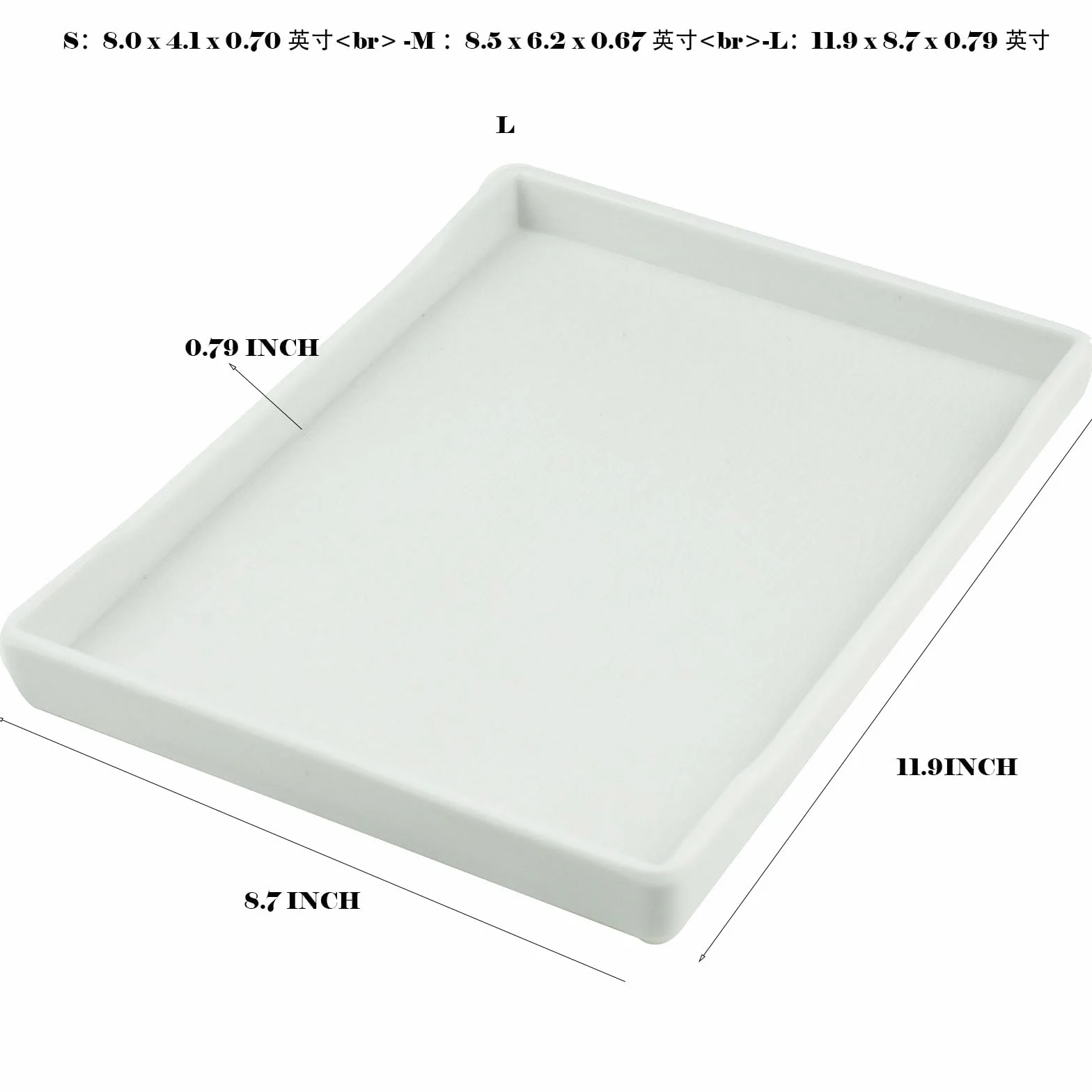 OMEM Grand Bol pour Reptiles Nourriture Eau Bain L Blanc