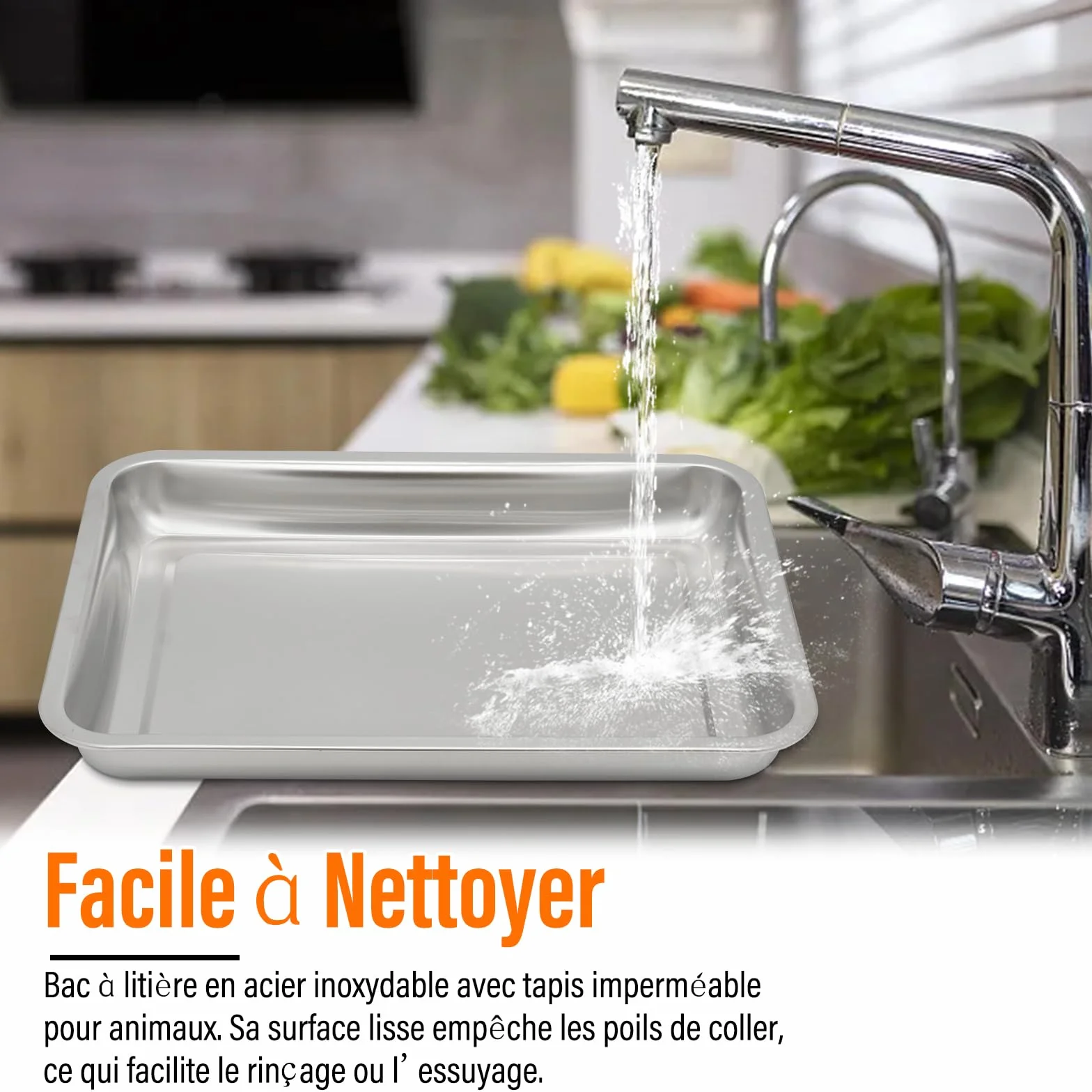 Mangeoire à Foin Pour Lapin 3-en-1 Avec Tapis Imperméable et Bol d'Eau