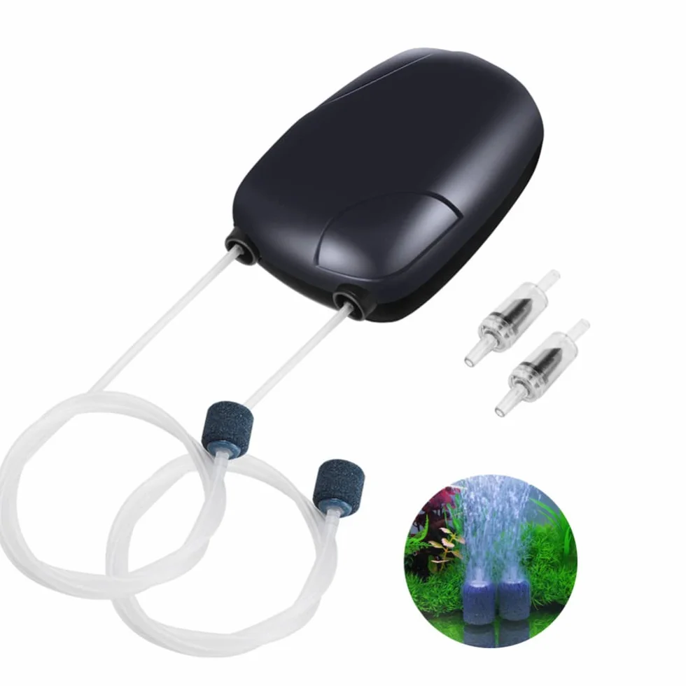 Pompe d'oxygénation Fishbowl Ultra-silencieuse 220V 3W 5W pour Aquariums RS-390 Prise européenne