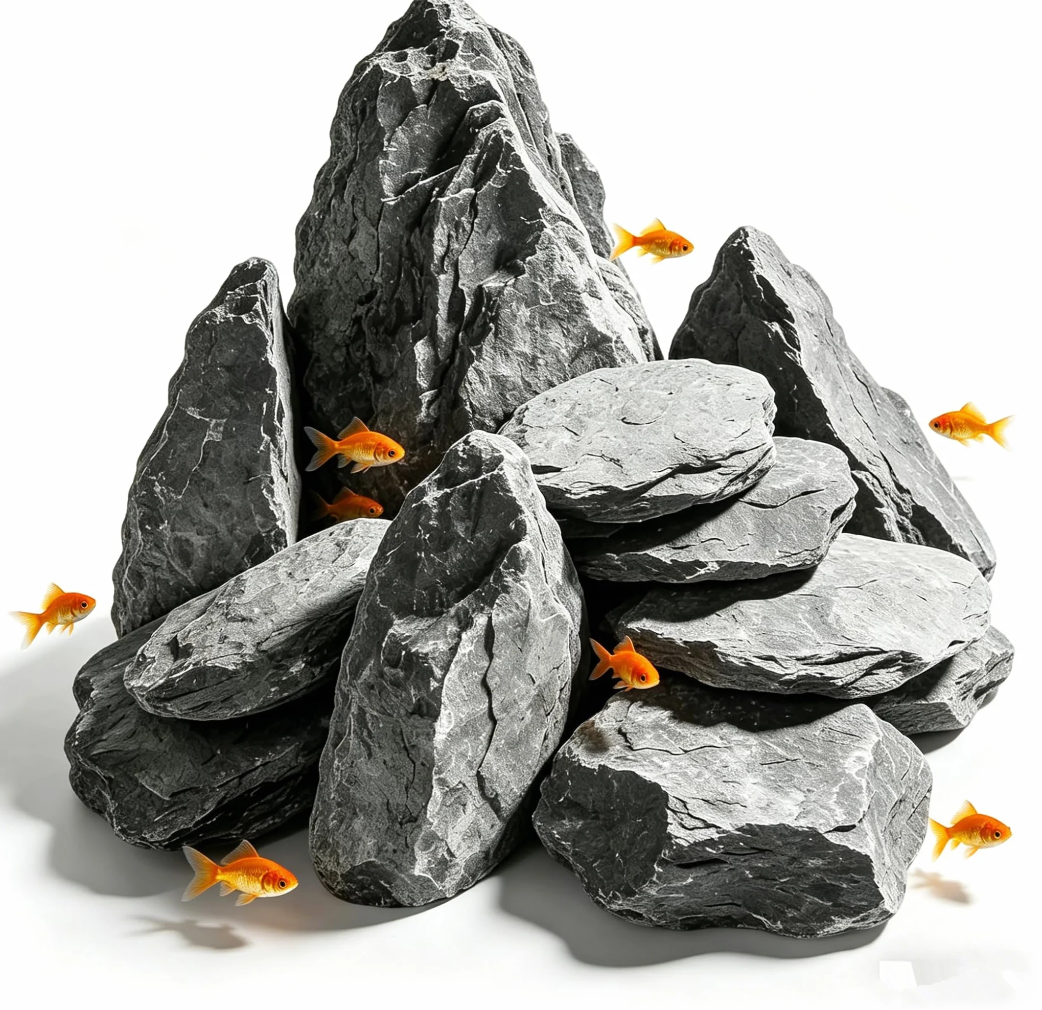 Pierres d'aquarium Mini Paysage Naturelles Seiryu Stone 3cm à 6 cm Mini Paysage 1 Kg Pierres Aquarium Décor Paysage Paludarium Habitat Amphibien