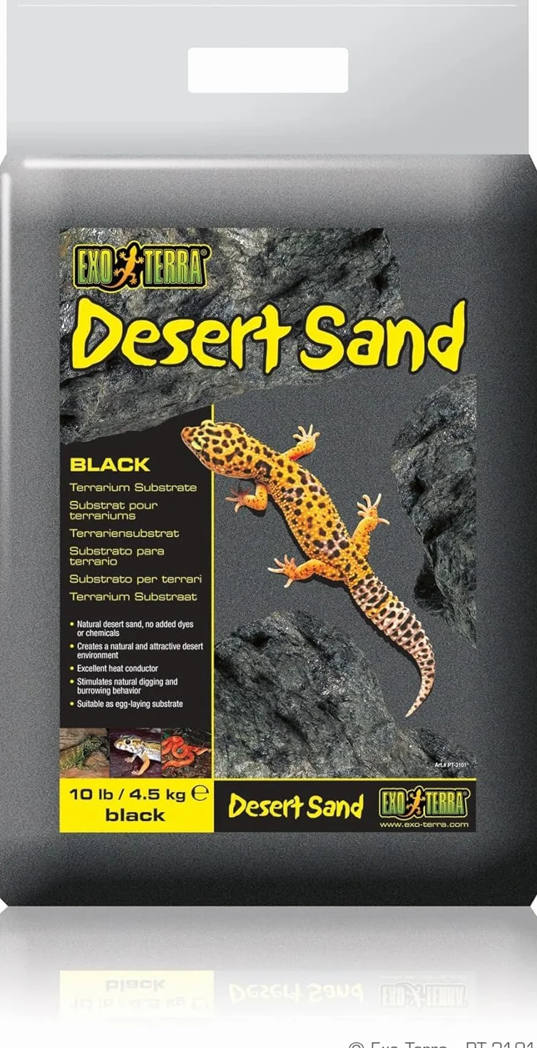 Exoterra Sable pour Reptiles Desert Noir 4,5 kg