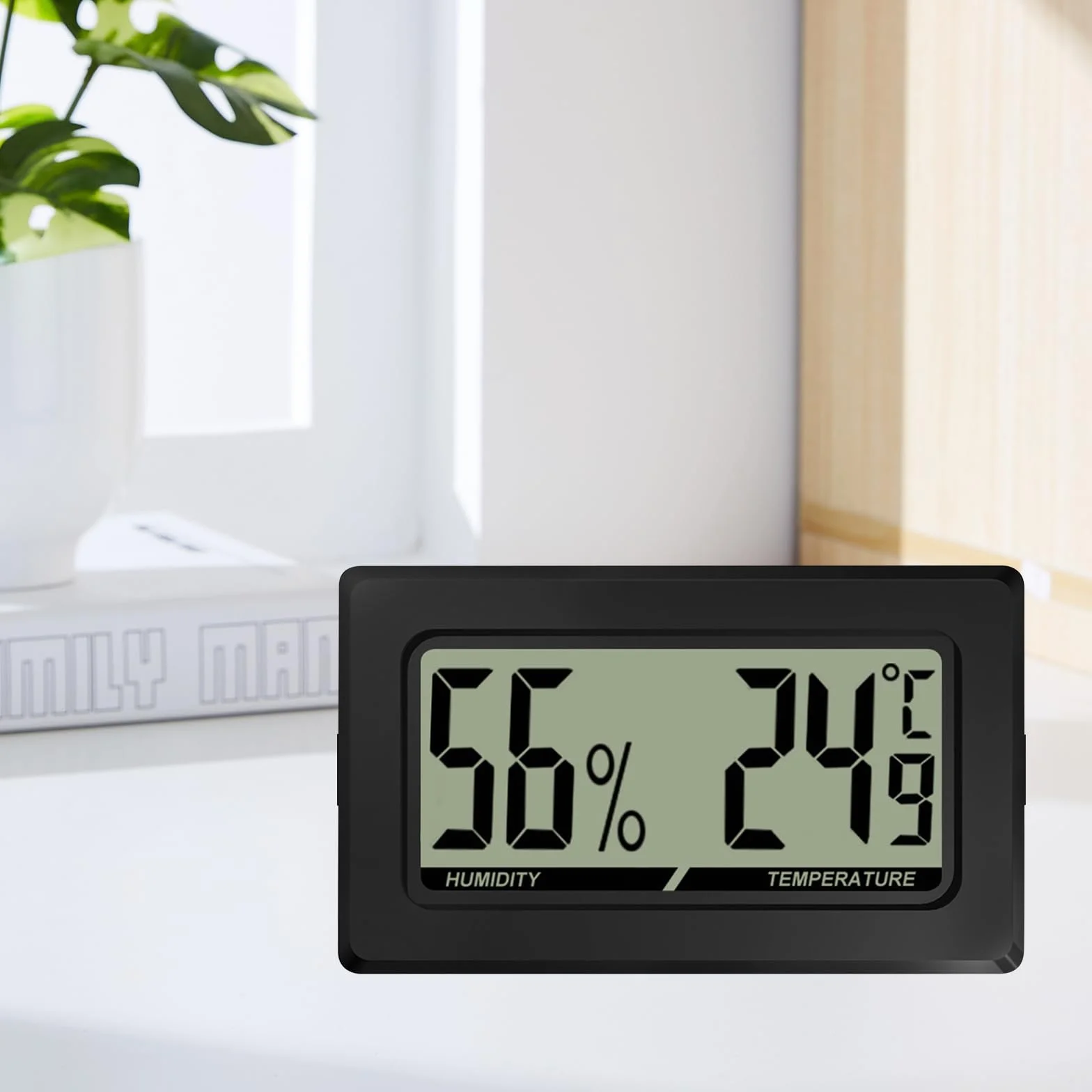 Lot De 10Thermomètre Hygromètre Digital LCD Mini thermomètre hygromètre hygromètre thermomètre thermomètre reptiles numérique intérieur pour bureau, cuisine, incubateur de jardin
