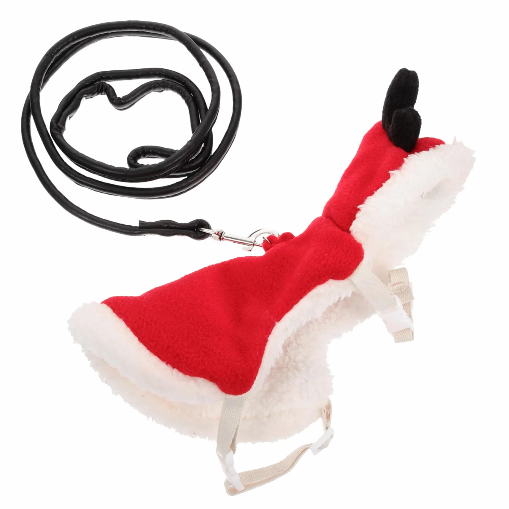 Harnais Lapin Nain Réglable avec Laisse pour Promenade Sécurisée Vêtement Noël Confortable Petits Animaux