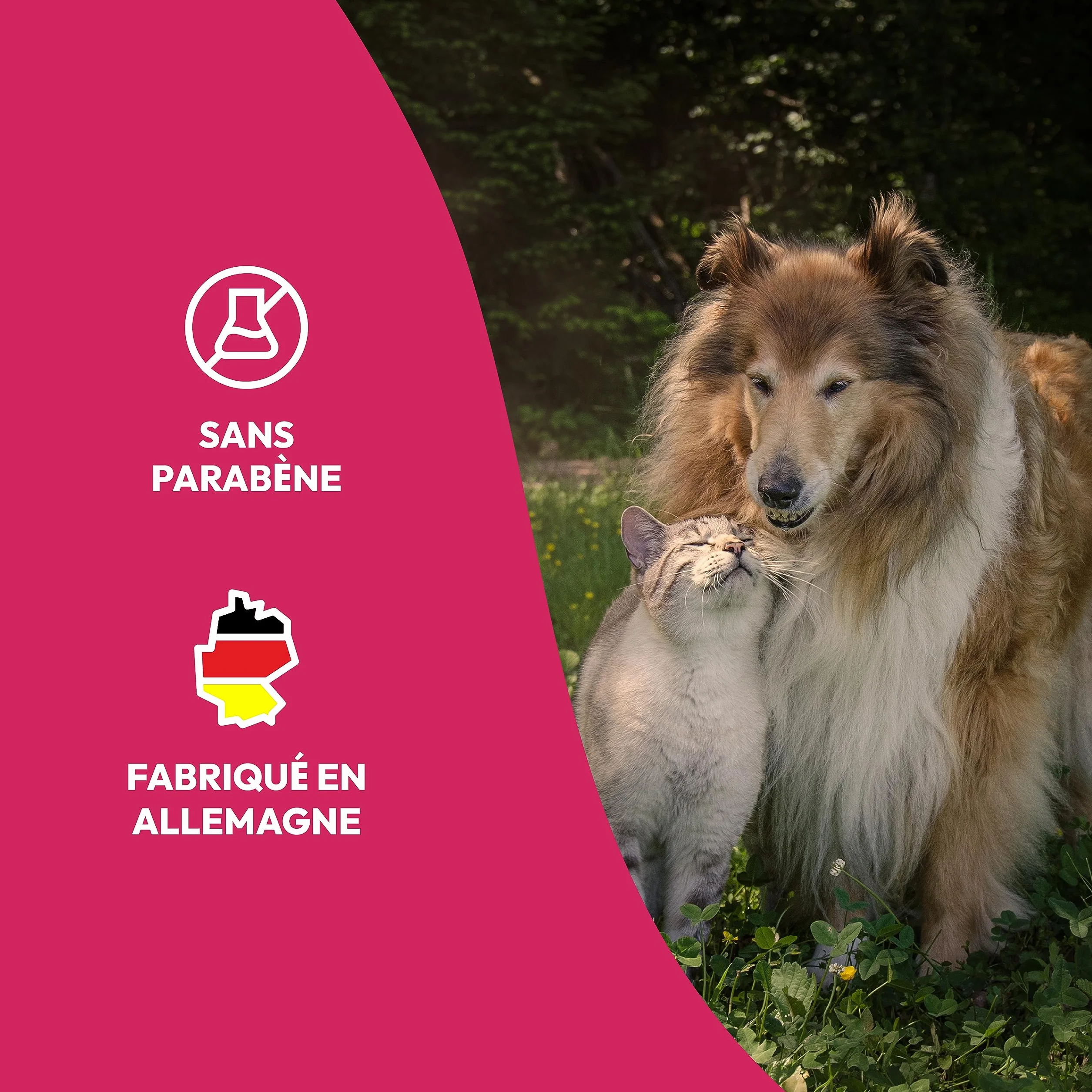 Petsly® Spray Anti Puces Chat & Chien 500ml Non Tachant Traitement Anti Puces Tiques Acariens Maison