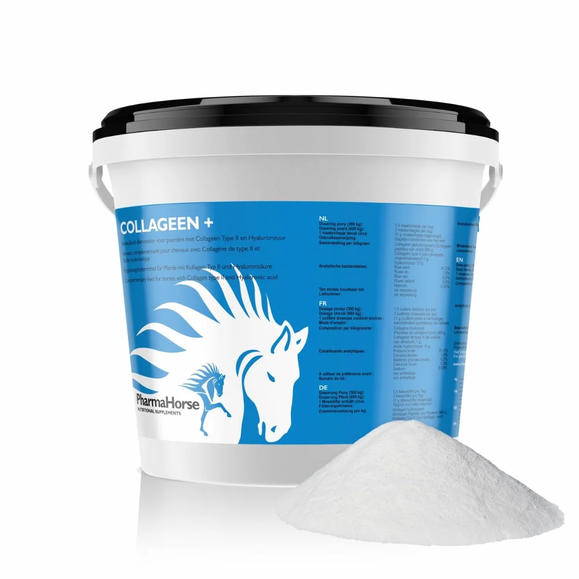 PharmaHorse Collagène+ 500g Souplesse Articulations Cheval Glucosamine Pur sans Sucre