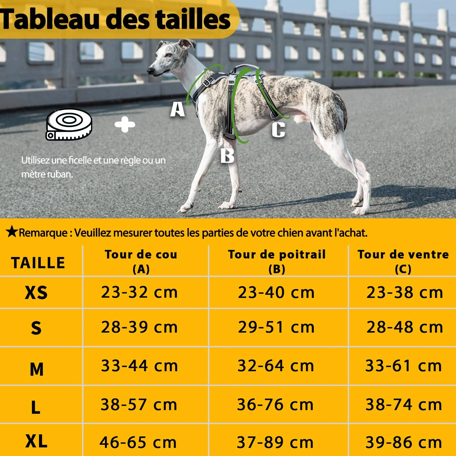 Harnais Anti-Fugue pour Chien Entièrement Réfléchissant avec Poignée, Respirant, Durable, Gilet Réglable pour Chiens de Taille Moyenne