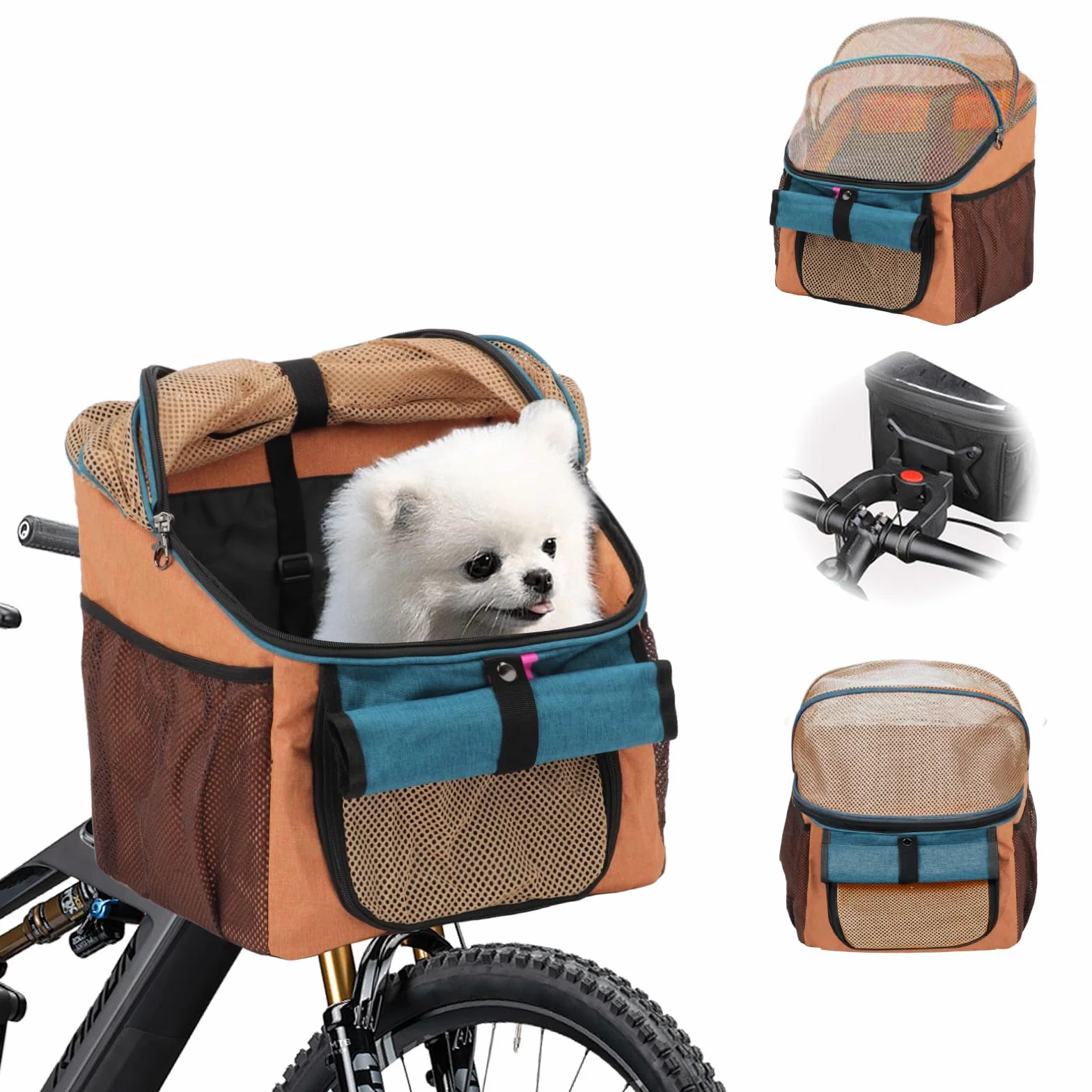 Panier de vélo étanche pliable pour chien animaux de compagnie