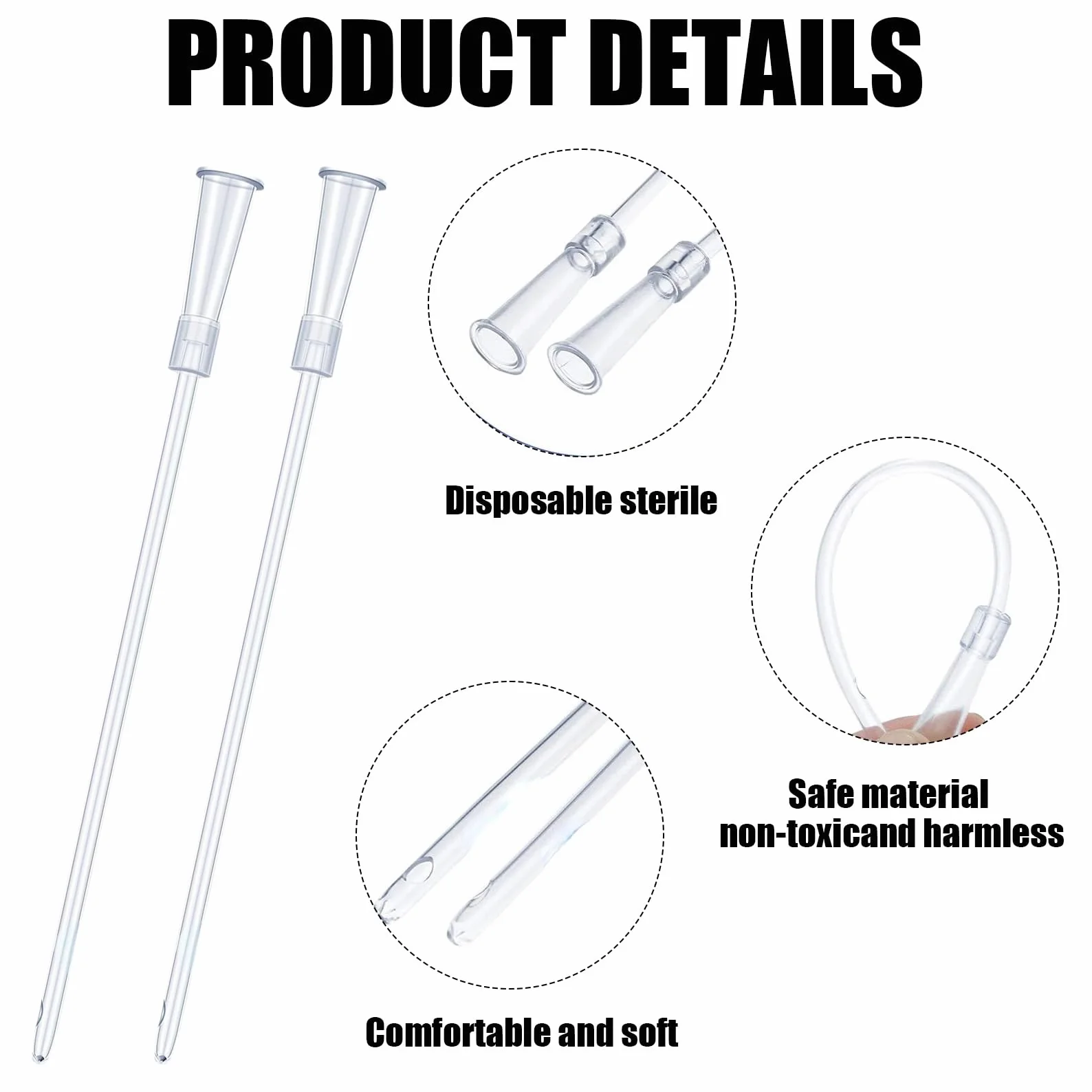 Sondes d'alimentation pour Oisillons 10 ML Lot de 12 avec Seringues et Tuyau
