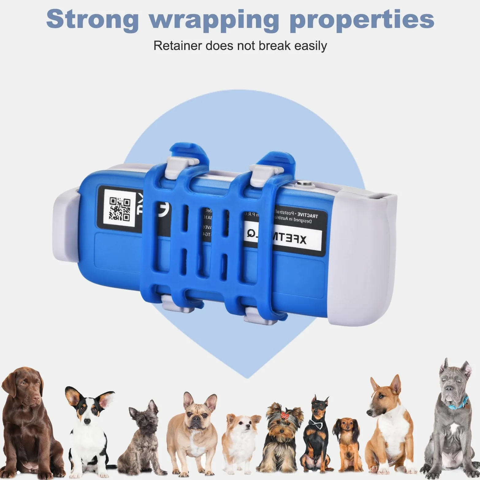 Lot de 6 clips en caoutchouc pour traceur GPS pour chiens compatibles avec le traceur de localisation des animaux de compagnie Tractive GPS