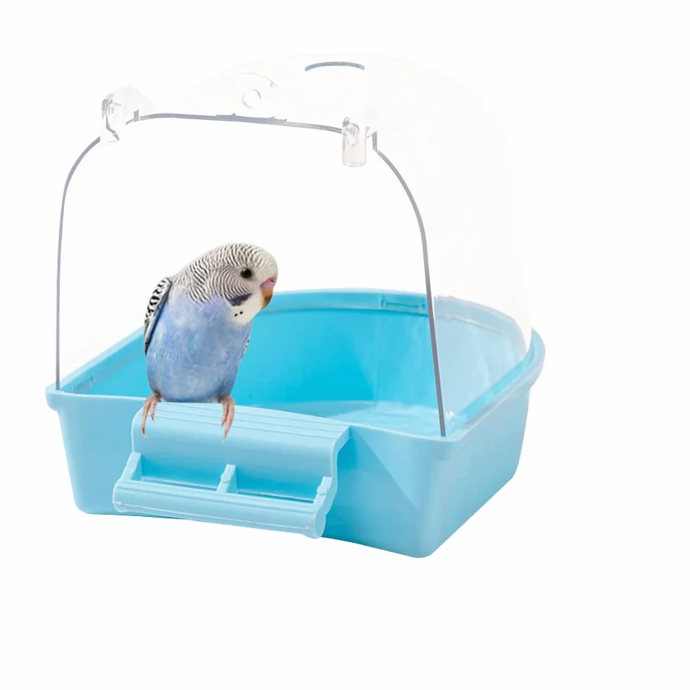 Baignoire pour Oiseaux Cage avec Crochets Suspendue
