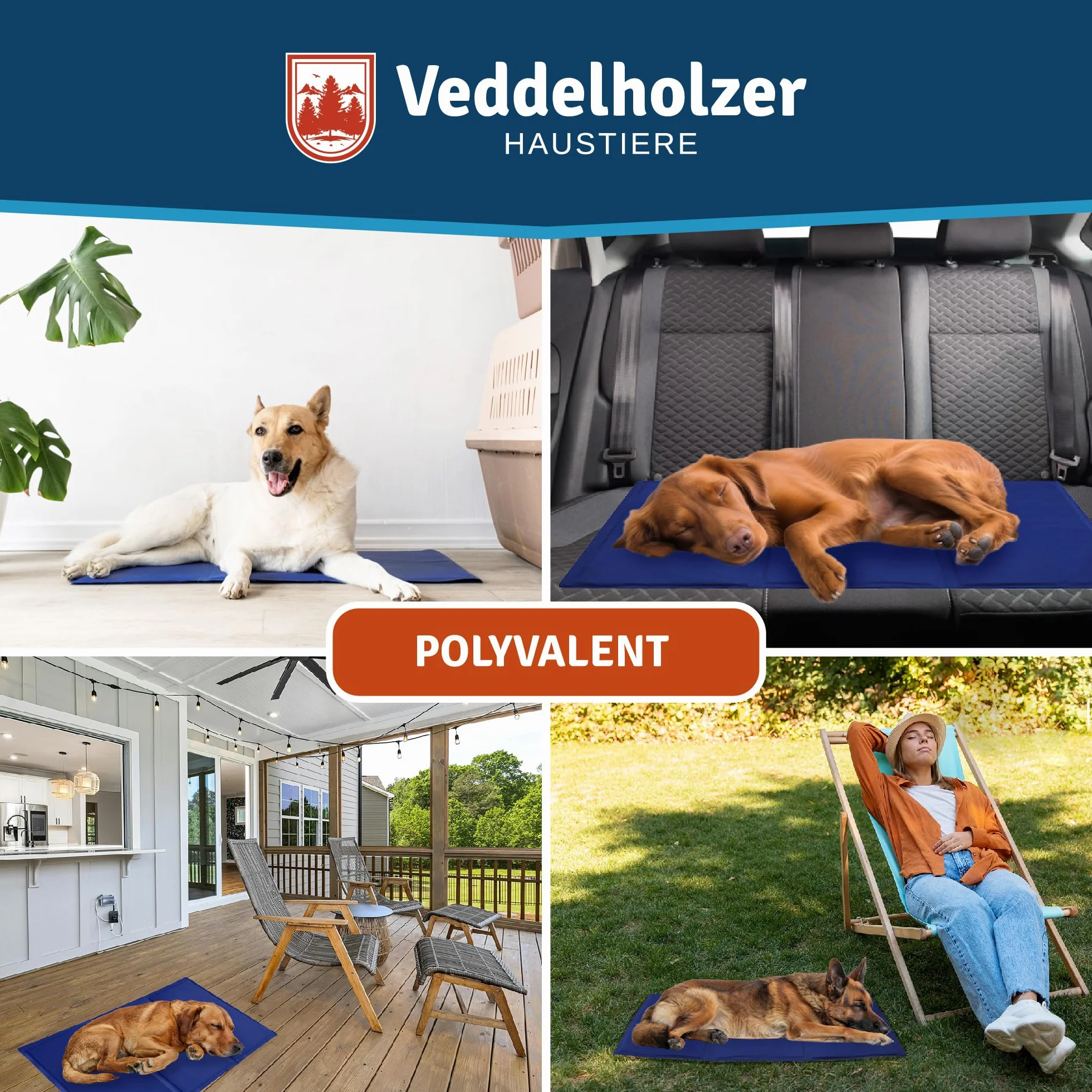 Tapis rafraîchissant pour chien extra épais, auto-refroidissant, résistant aux rayures
