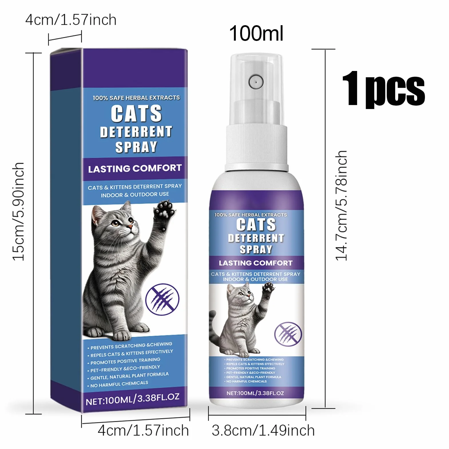 Anti Griffe Chat Canapé 100ml