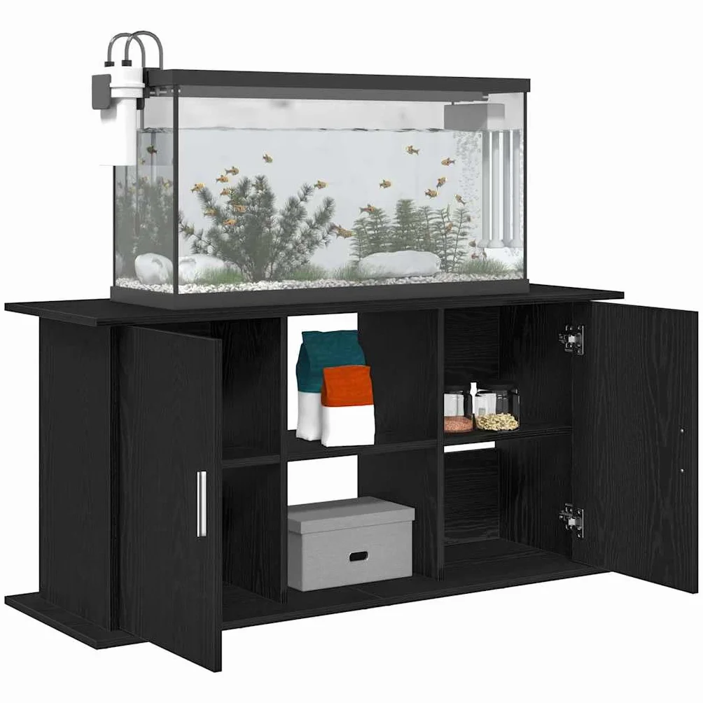 Meuble pour Aquarium Tomostar Chêne Noir 121x41x58 cm Bois d'Ingénierie