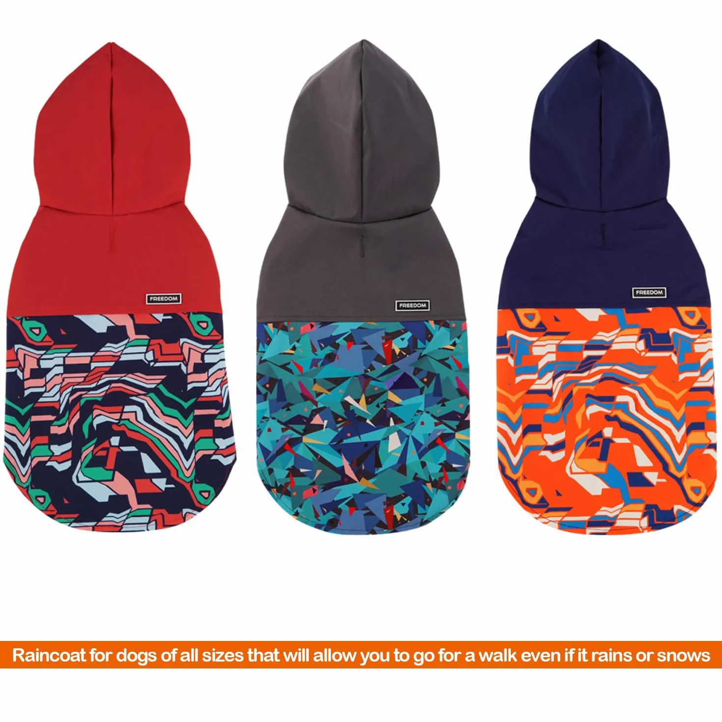 BPS Imperméables pour chiens avec capuche poche polyester XXL Bleu