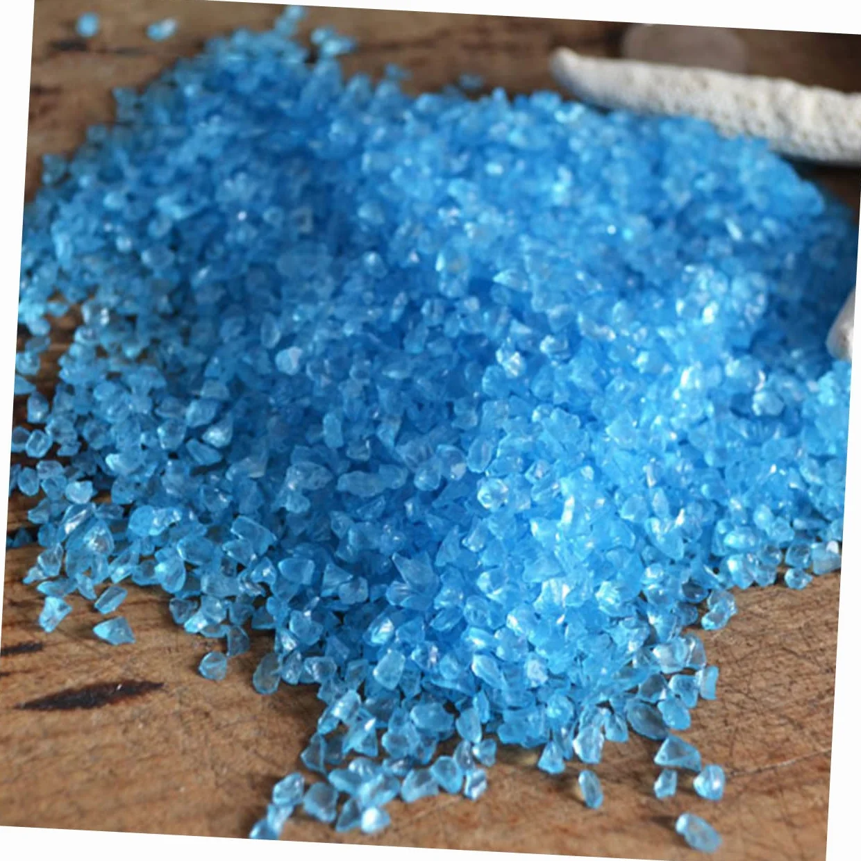 Sable DéCoratif Bleu pour Aquarium - Gravier Naturel SûR pour Poissons Sol De Bac Et Terrarium IdéAl pour DéCoration Et Entretien