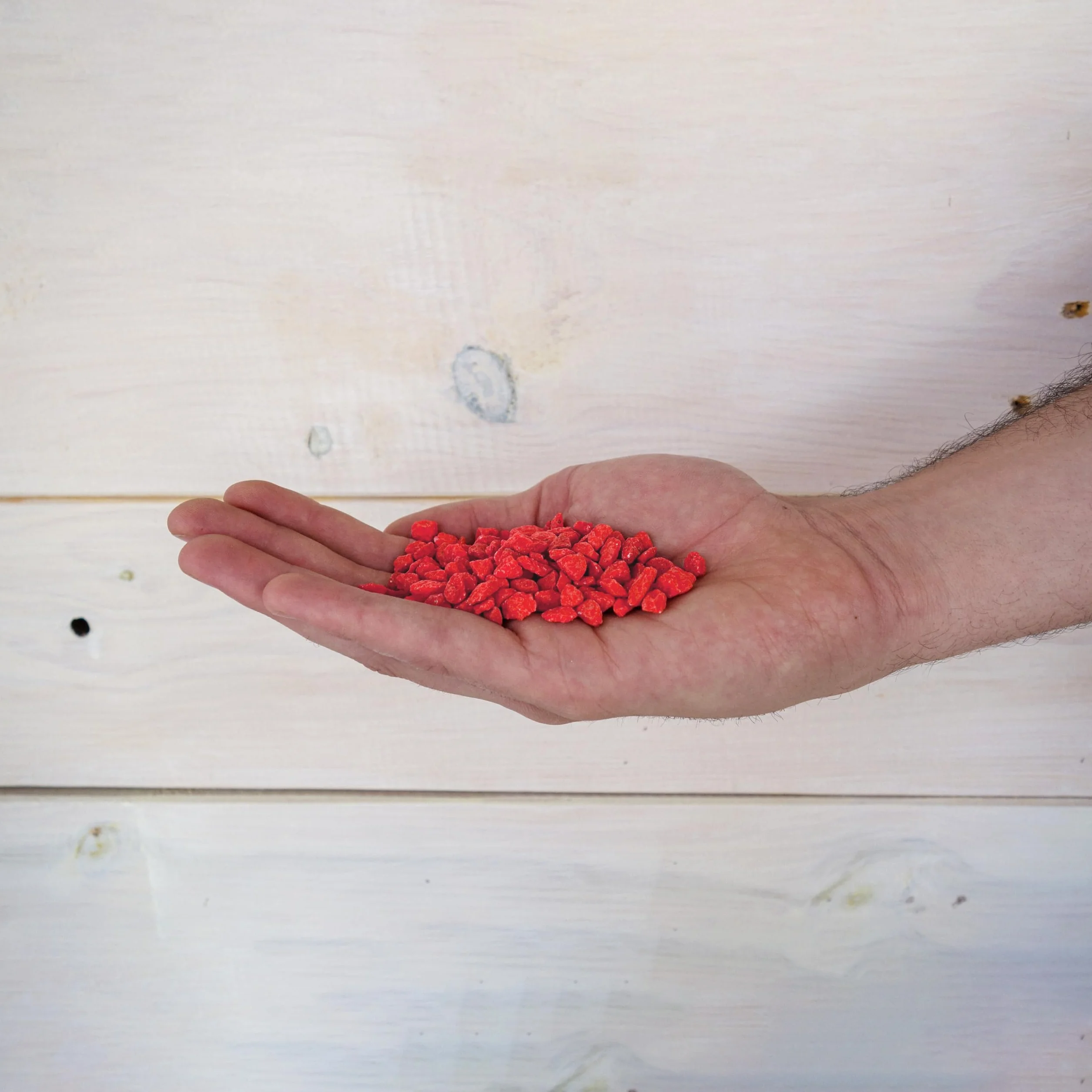 Gravier Coloré Rouge 1,8Kg - Pierres de Couleur - Gravier - Gravier Decoratif - Gravier pour Vases et Pots (6-9 mm) (Rouge)