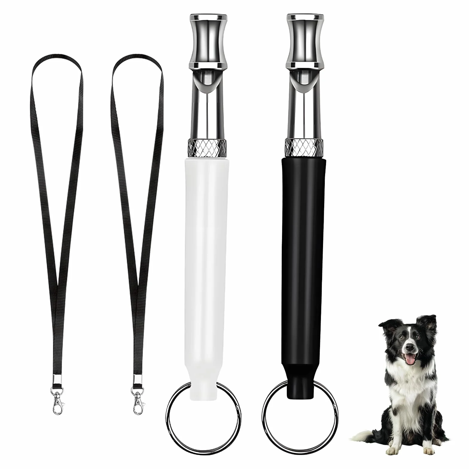 Sifflet pour Chien à Haute Fréquence, Ultrason Anti Aboiement Réglable pour Rappel Chien Accessoires