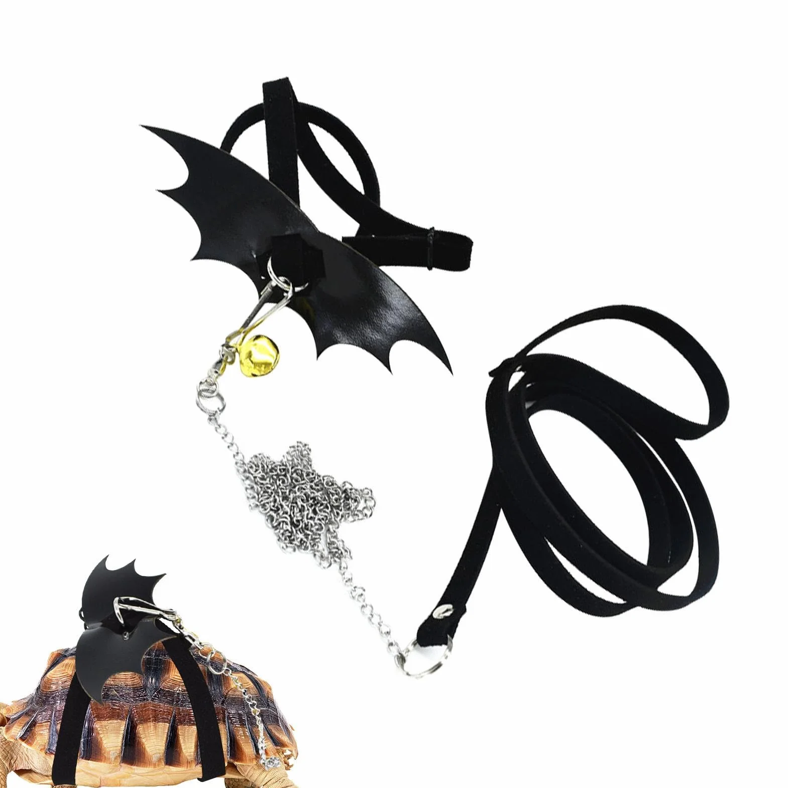 Harnais Tortue avec Aile Sangle Lézard Traction Cor Petit Animal Gilet Style pour Extérieur