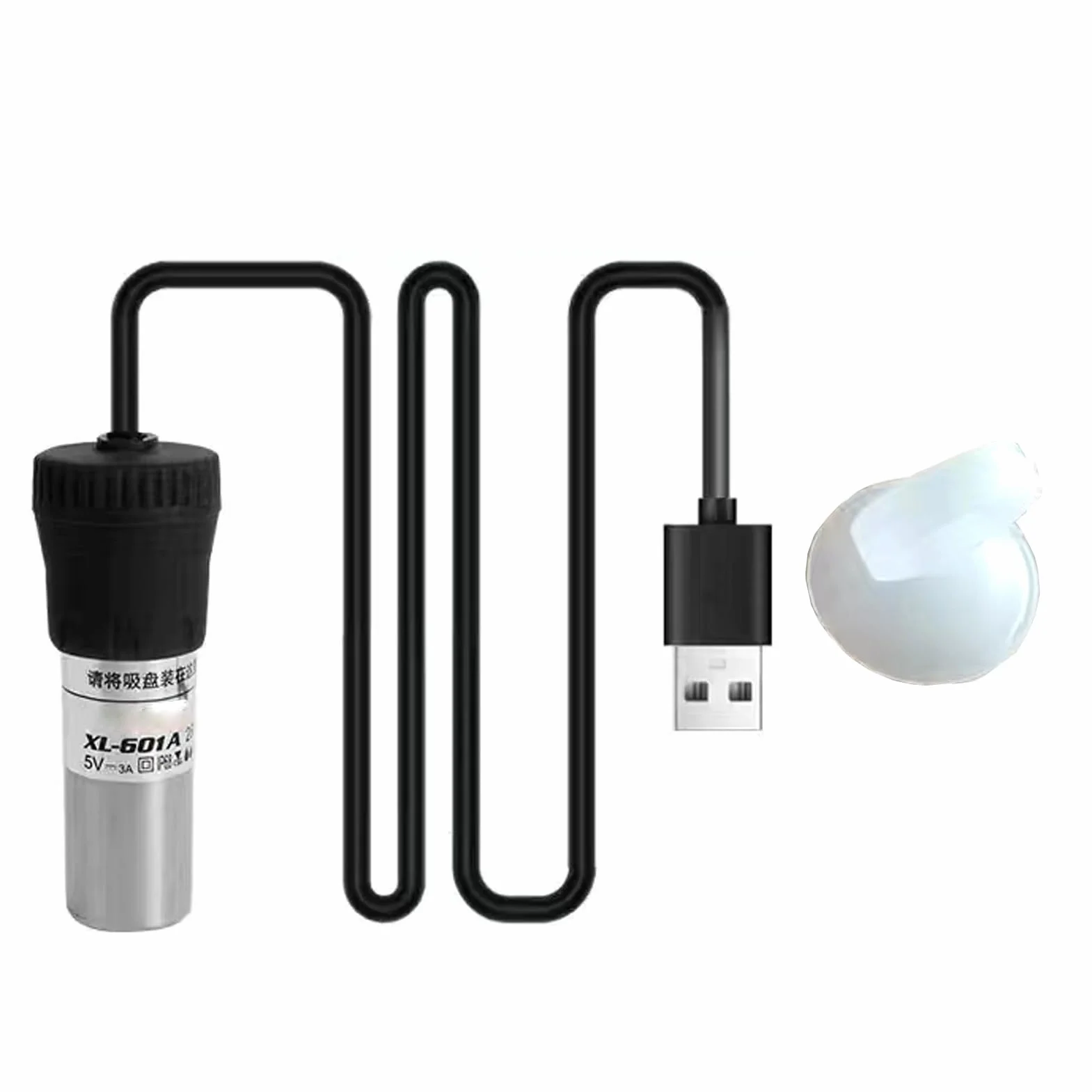 Bâton chauffant d'aquarium USB 5 W, chauffage d'aquarium avec design de sécurité robuste, contrôle automatique de la température, chauffage d'aquarium, conçu pour les petits aquariums d'eau salée et