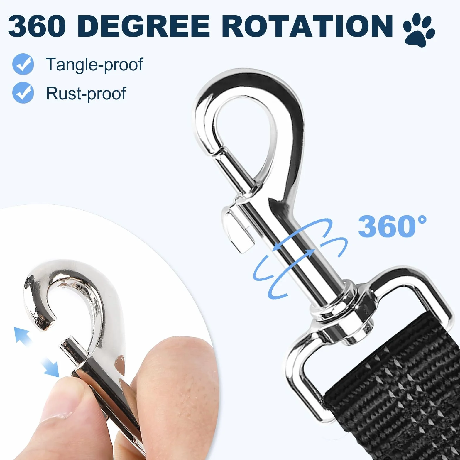 1pk Ceintures de sécurité de Voiture pour Chien, réglable 50-75cm Ceinture de Securite pour, des Chocs pour Tout Type de Voiture pour Tous Les Chiens et Chats(Noir)