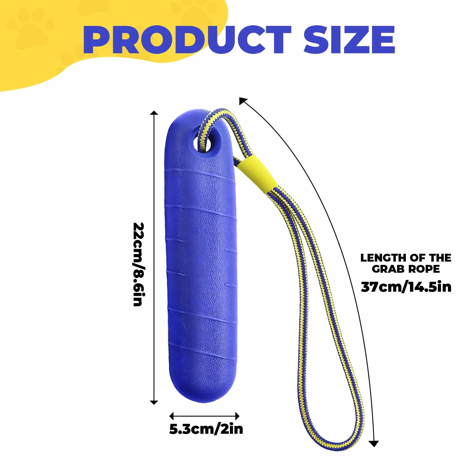 Jouet Interactif Chien avec Corde en Nylon, Ballon Flottant Increvable pour Piscine Extérieur