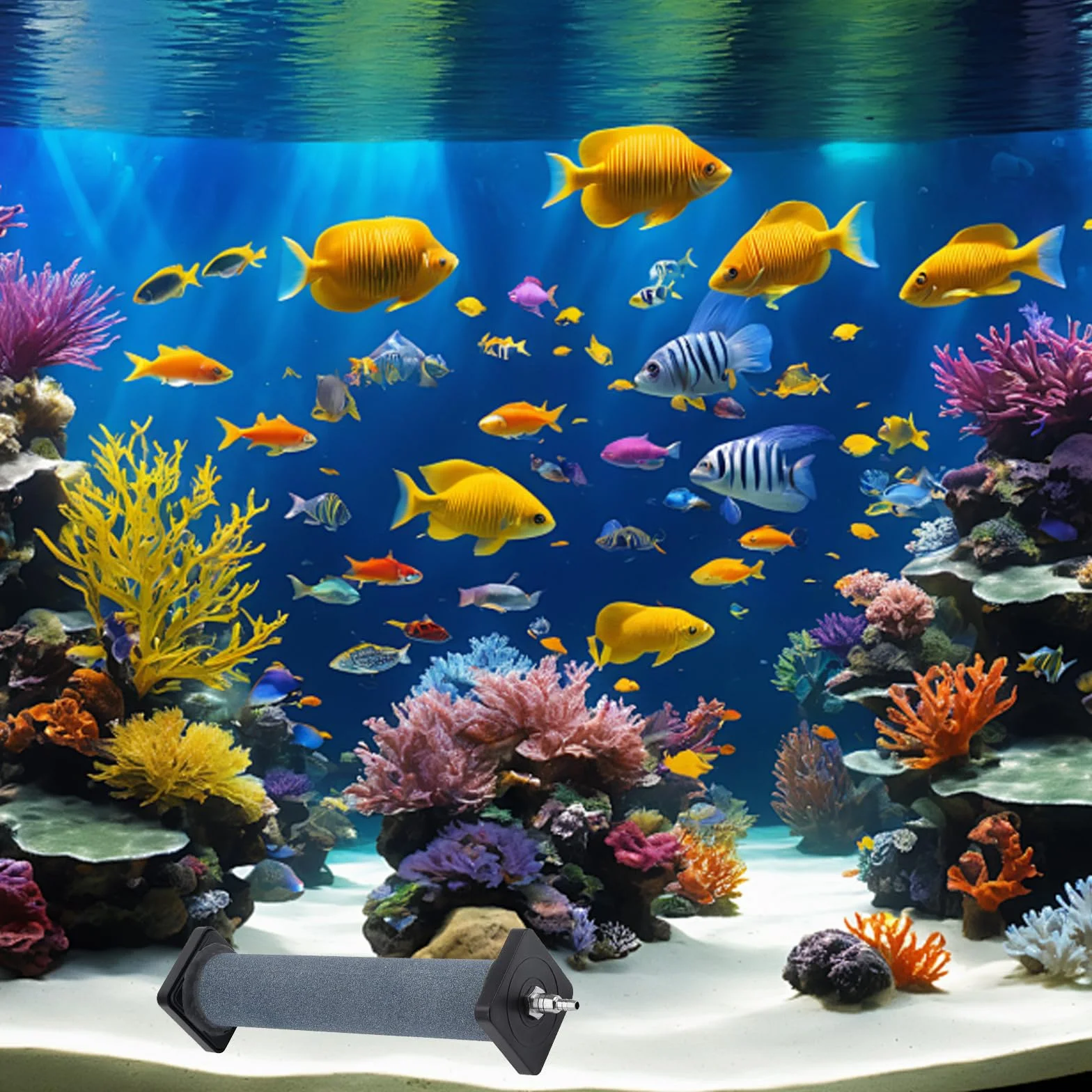 Pierre d'air aquarium Cylindre Diffuseur de Bulles pour étang Jardin Système de Circulation