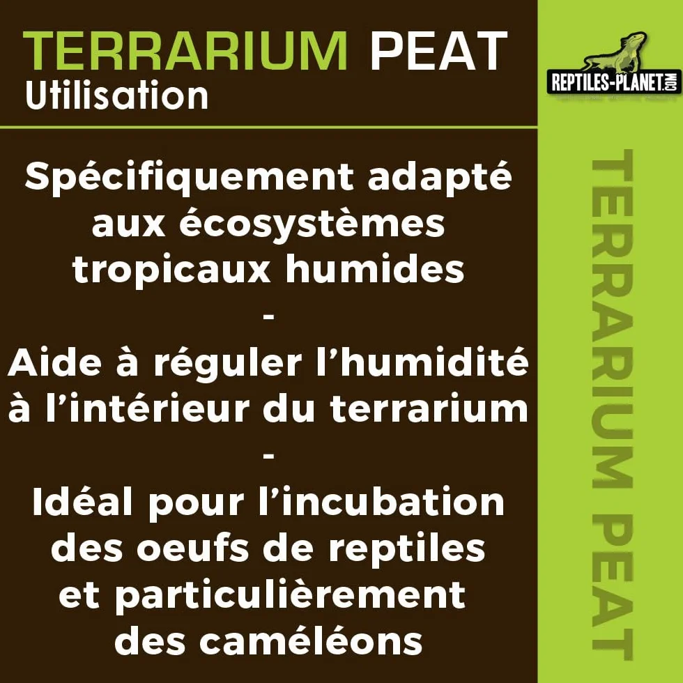 Terrarium Peat Substrat Naturel Tourbe 6 Litres