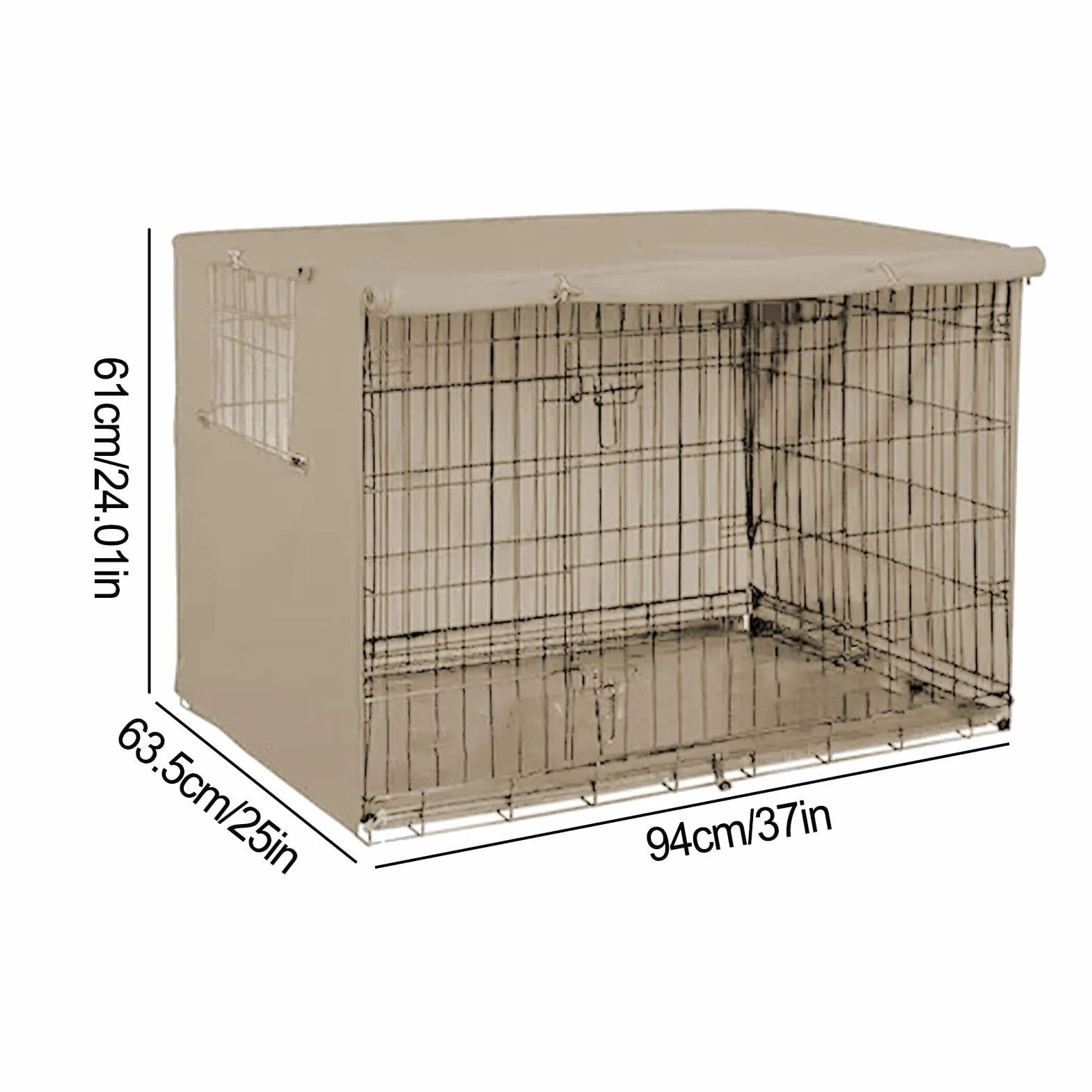 Housse De Cage pour Chien Imperméable Durable en Tissu Oxford Résistant Aux UV