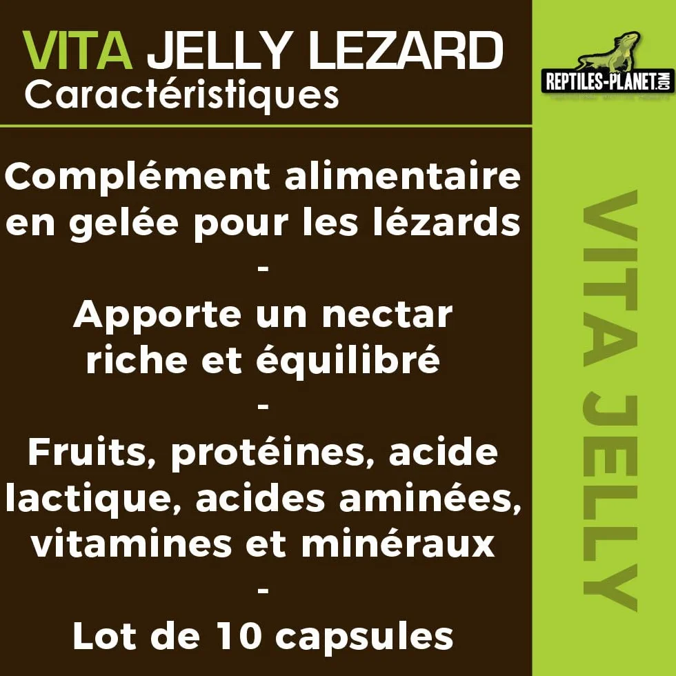 Reptiles Planet Vita Jelly Banane pour Lézard 10 pcs