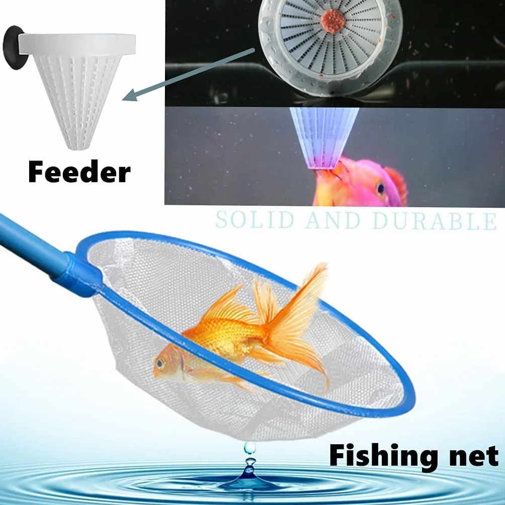 Aquarium Starter Set en Acier Inoxydable 6 Pièces Outils Aquariophile Débutant Pincettes Ciseaux Spatule Papier PH