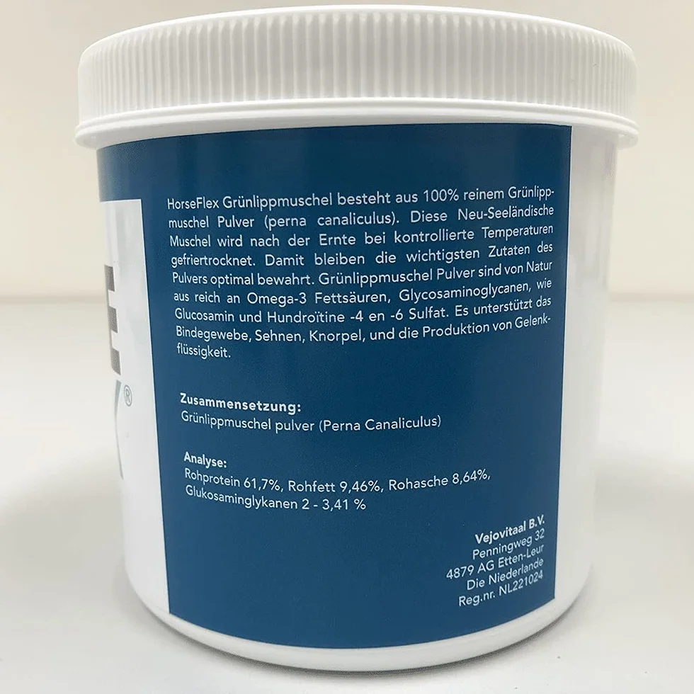 Poudre de moule à lèvres vertes pour chevaux pour soutenir les articulations et les muscles - 1000 grammes