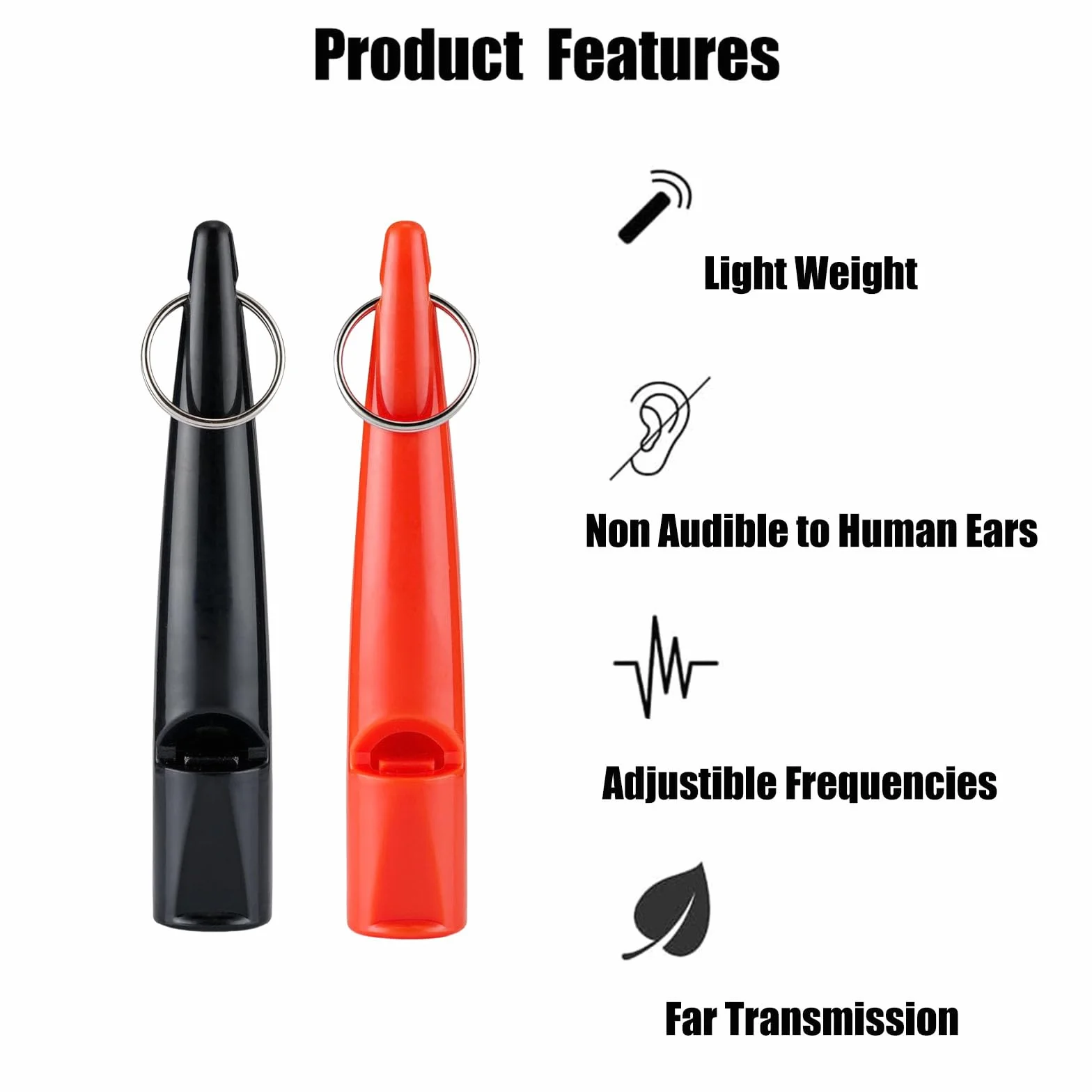 Sifflet pour Chien Anti Aboiement Ultrason Professionnel 2 Pièces