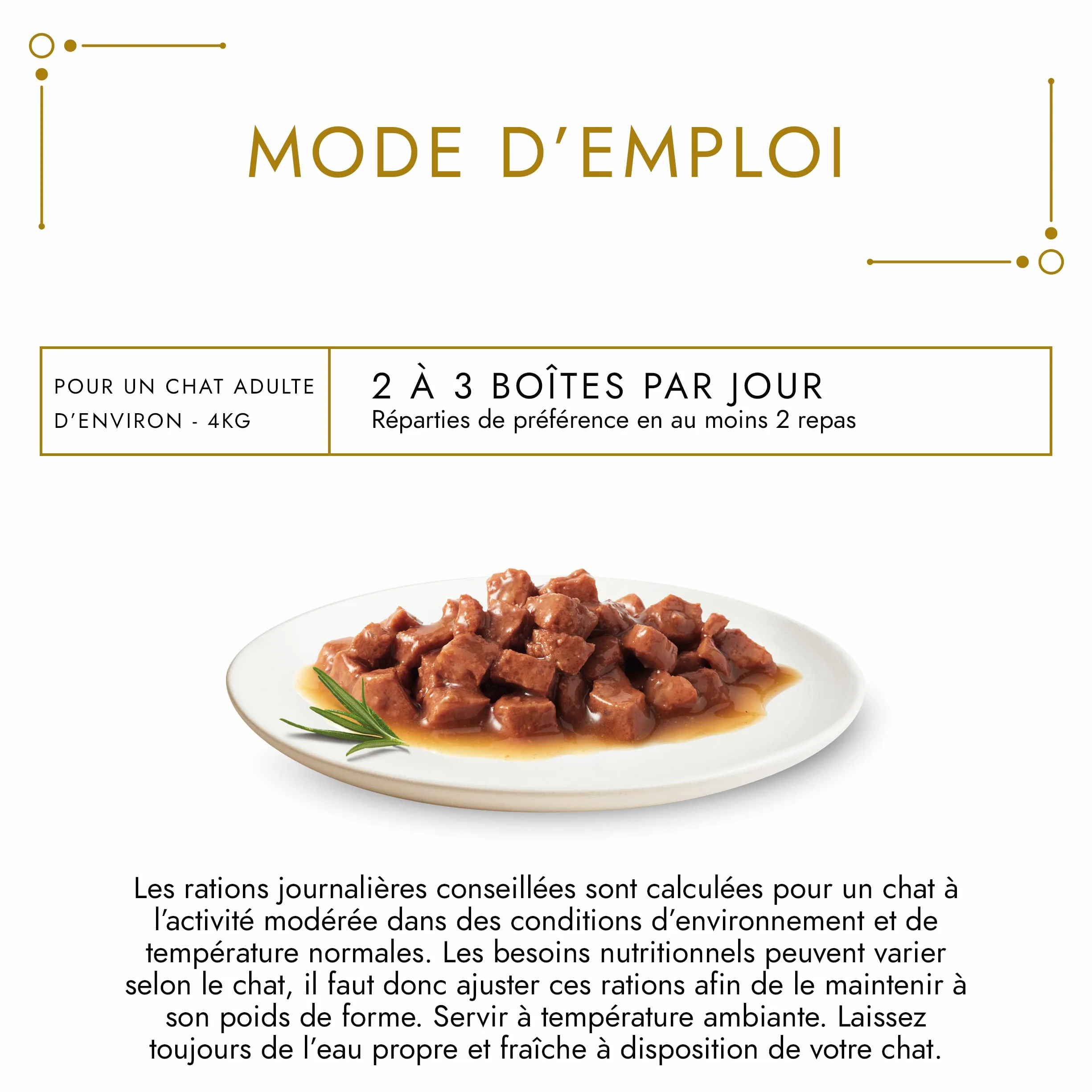 GOURMET | GOLD | Les Noisettes | Chat Adulte | Effilés en sauce | Bœuf, Poulet-Foie, Dinde-Canard, Saumon-Poulet |Portions Repas | Boite | 96 x 85 g