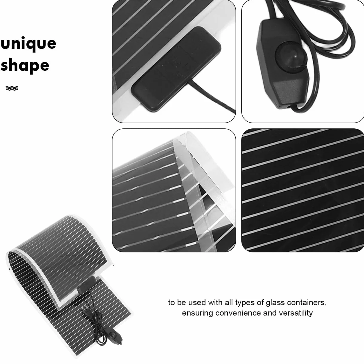 GANAZONO Tapis Chauffant pour Terrarium avec Thermostat Réglable 31.50x11.14In Chauffage Rapide pour Reptiles