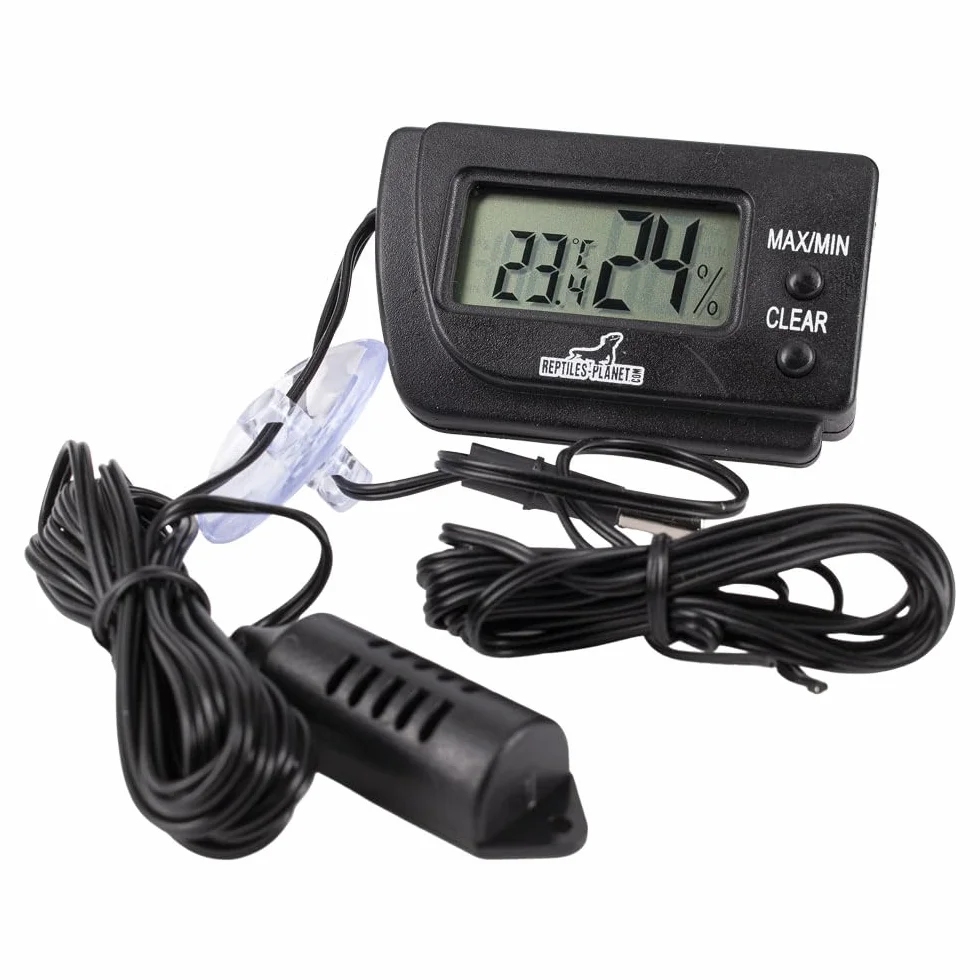 Reptiles Planet - Small Thermohygrometer - Thermomètre et Hygromètre Digital pour Terrarium