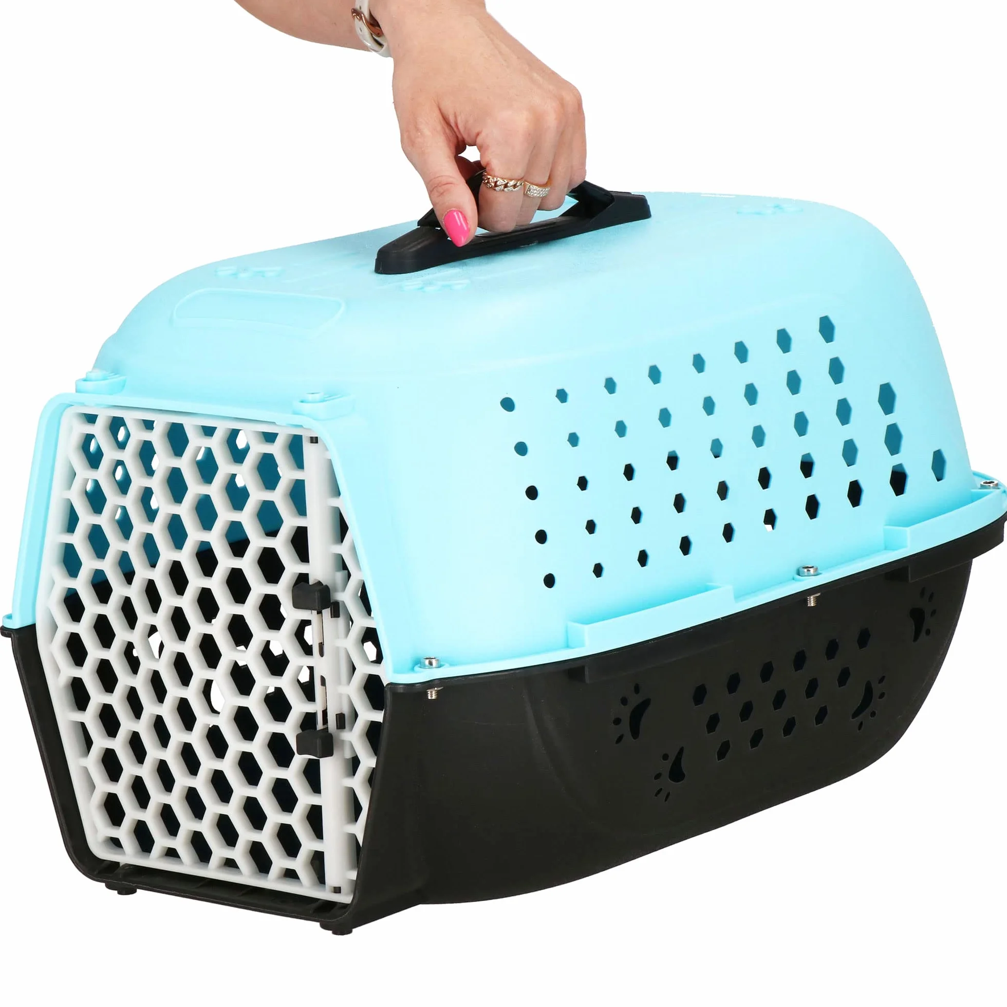 SPRINGOS Boîte de transport pour chien 48 x 28 x 33 cm Plastique rigide