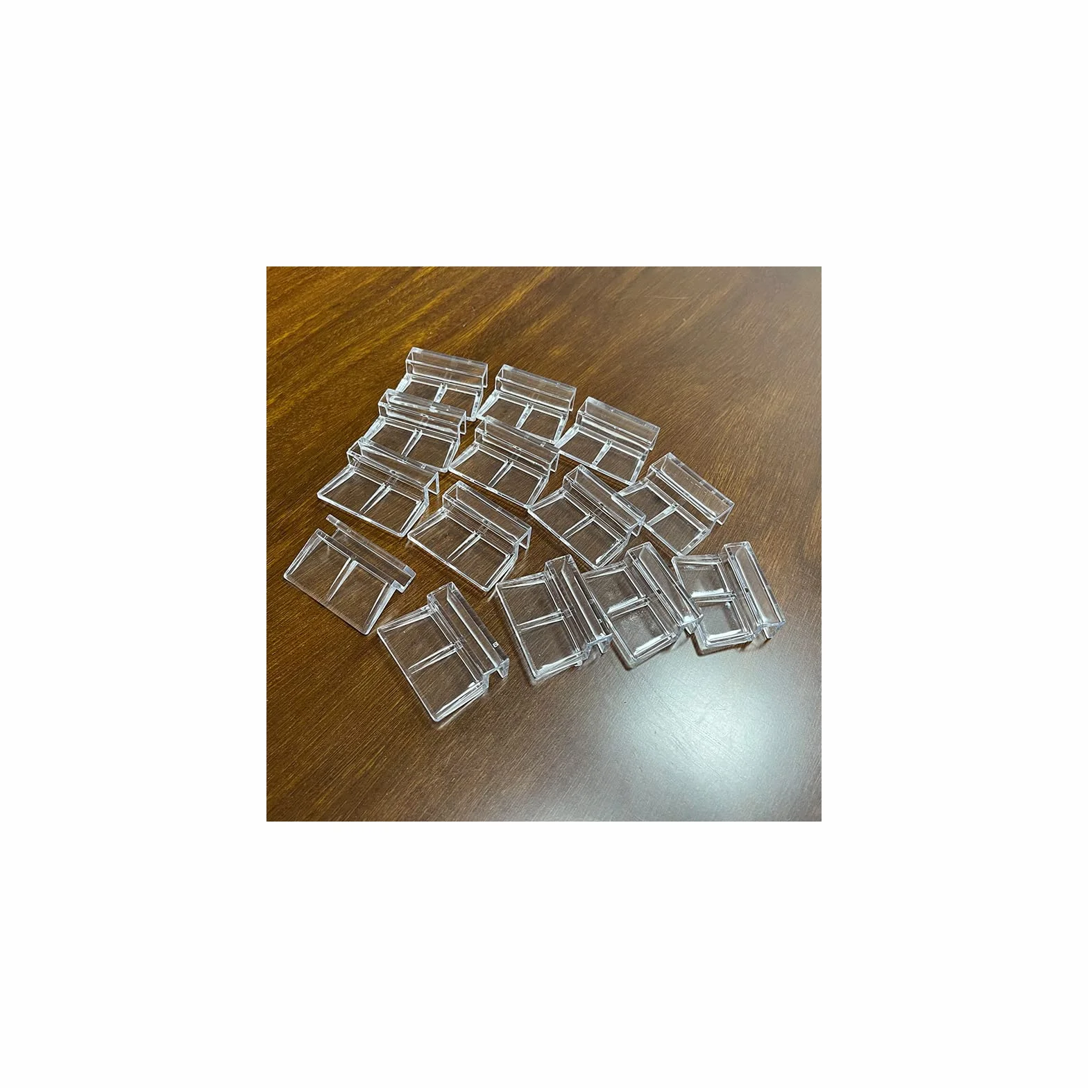 Clips en acrylique pour couvercle d'aquarium 5 mm Lot de 12