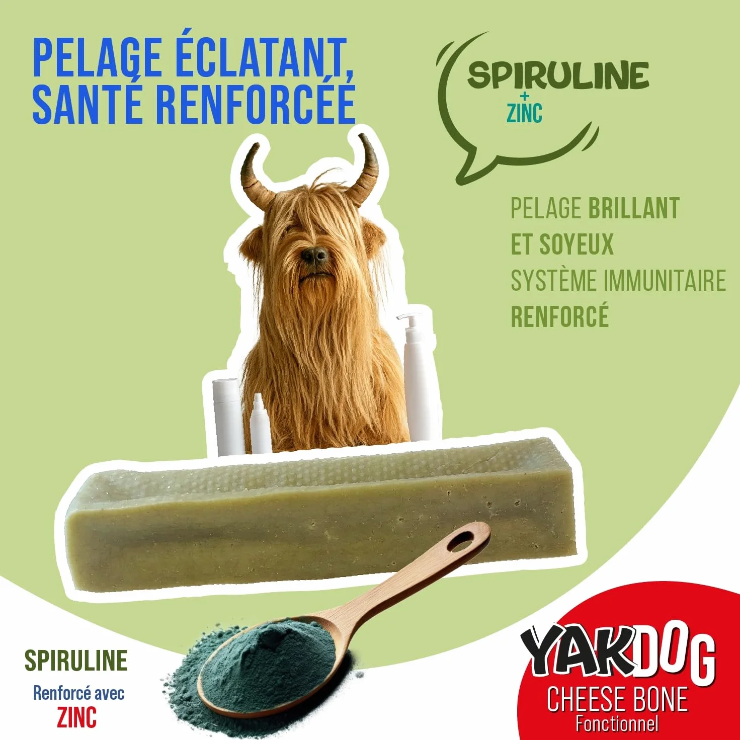 Bâtonnets Au Fromage pour Chien SANTÉ+ sans Gluten Spiruline Friandises Longue Durée XS Belgique