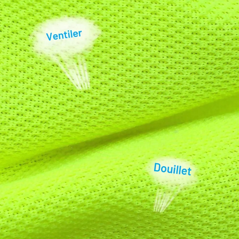 Gilet de sécurité réfléchissant jaune pour chien 5 tailles Haute visibilité taille L