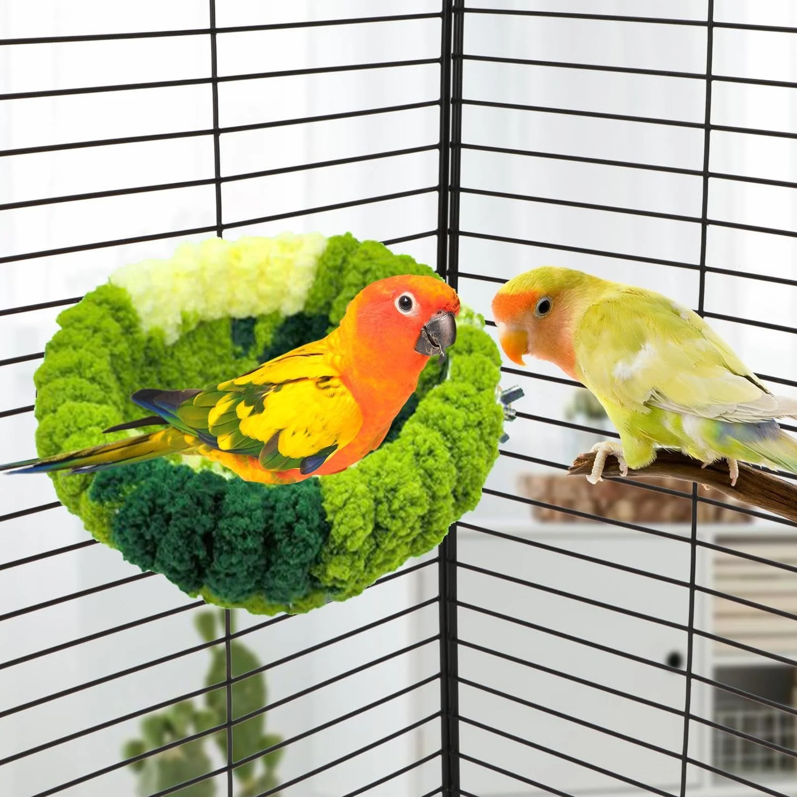 Cabane à Oiseaux Nid pour Perruche Calopsitte Perroquet Canari Abri Confortable