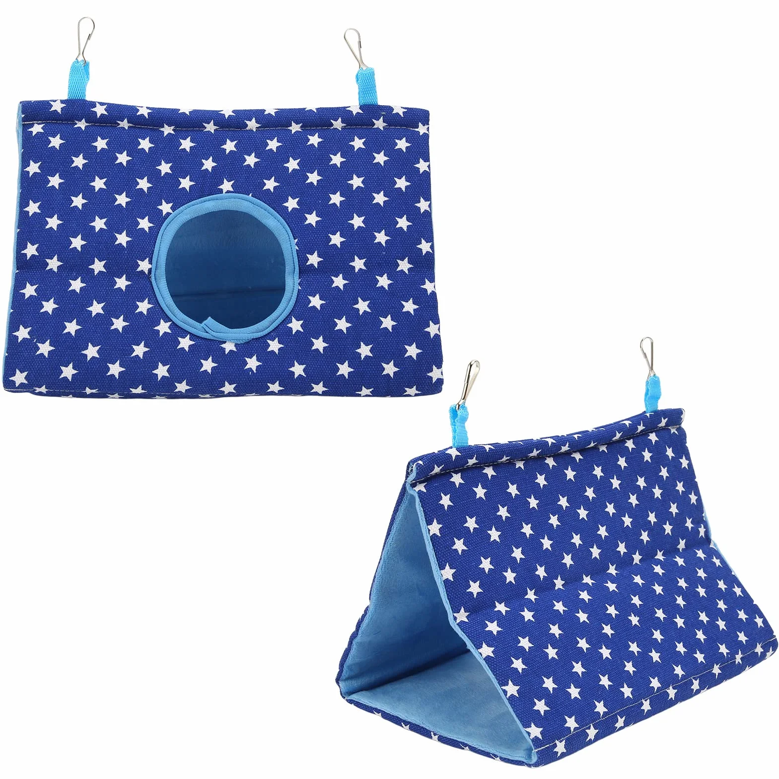 Tente Suspendue pour Oiseaux, Hamac Confortable en Flanelle pour Perruches, Coupe-Vent, Repos/Cacher/Jouer/Dormir (Tapez 2)