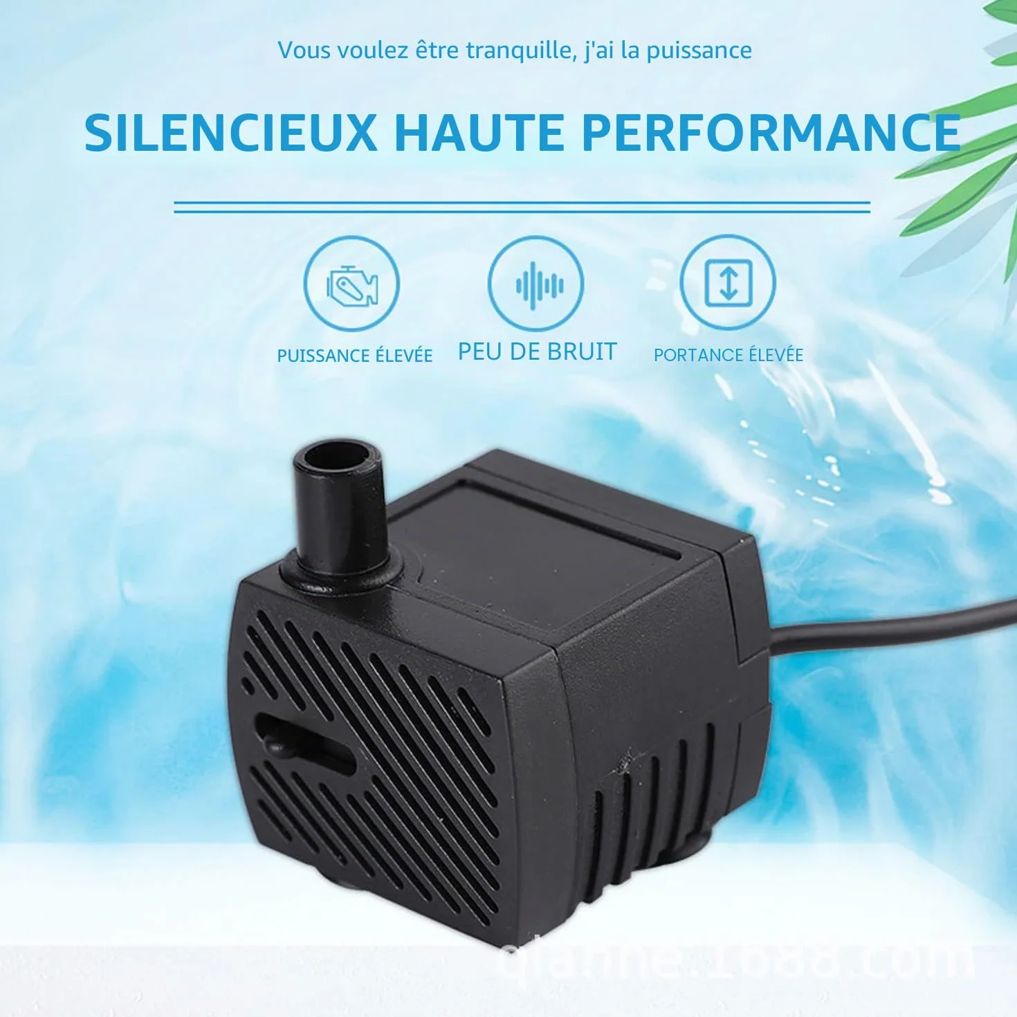 CAM2 Mini pompe à eau submersible 350 L/H 5 W pour aquarium fontaine