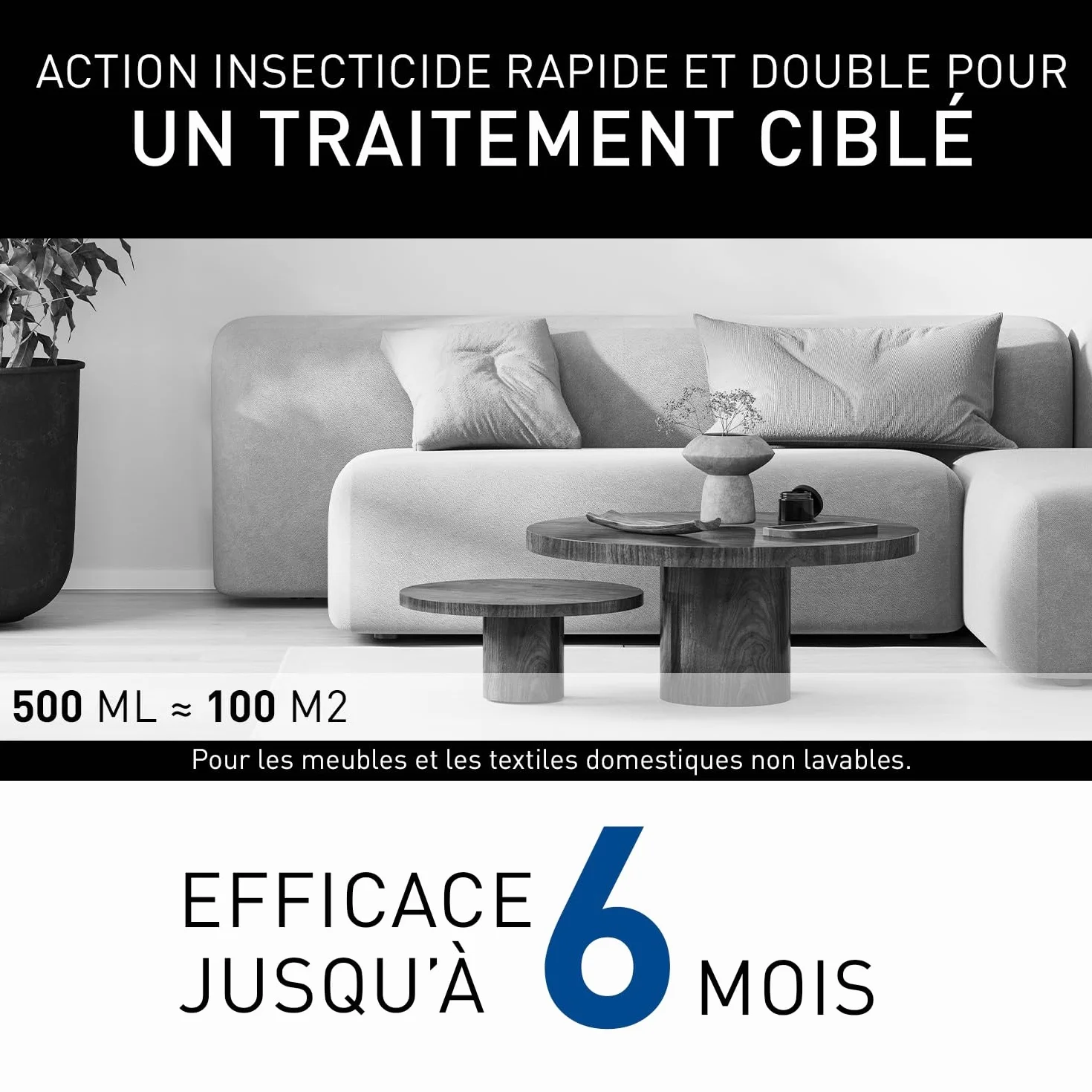 FRONTLINE Homegard Spray -Insecticide et Acaricide Pour l'Habitat -Anti-puces, Larves de Puces, Tiques - Efficacité résiduelle jusqu’à 6 mois - Fabriqué en France - 500 ml