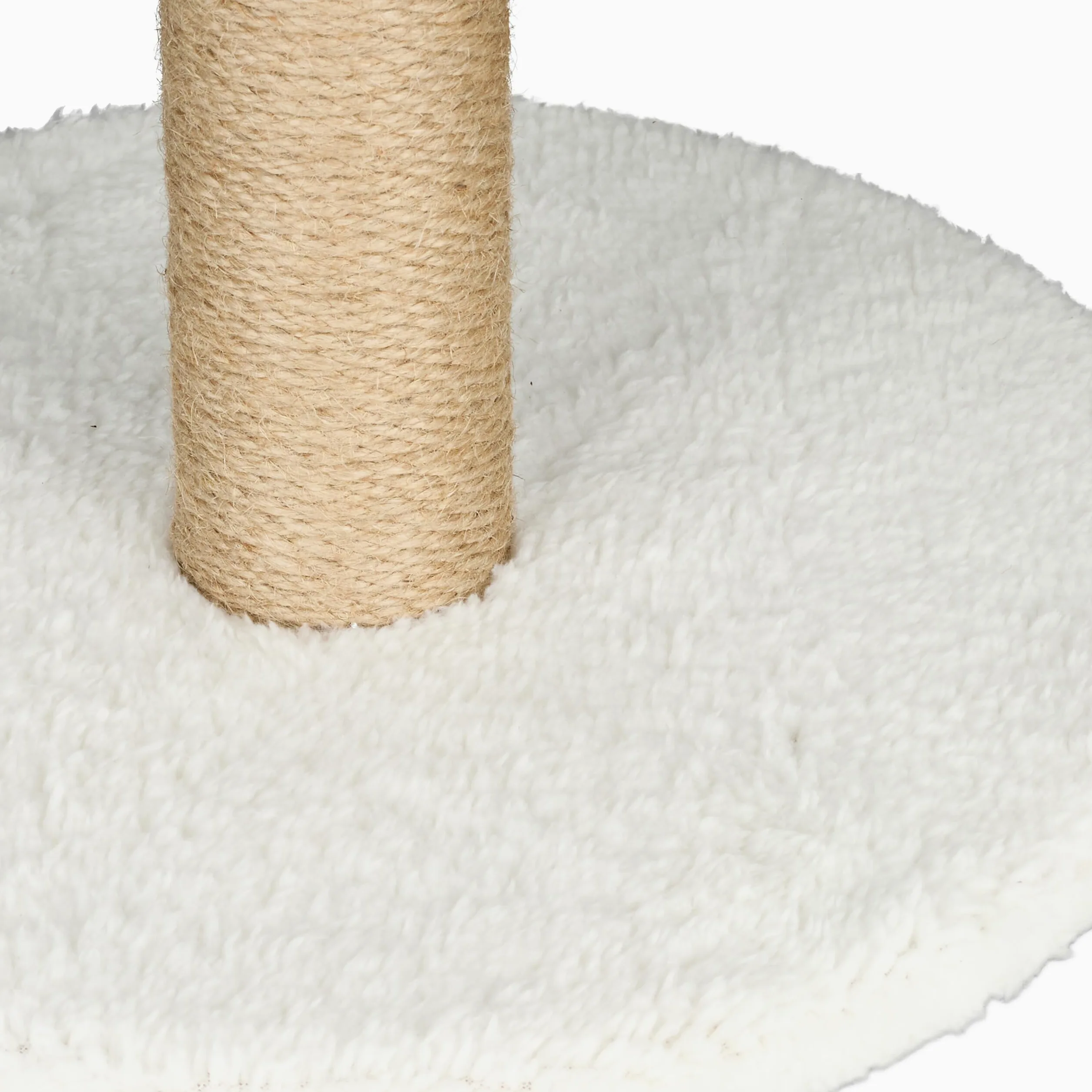 Relaxdays Griffoir pour Chat en Forme de Palmier, HxD : env. 54x31 cm, Tronc à gratter en Lin, avec Balle, Multicolore