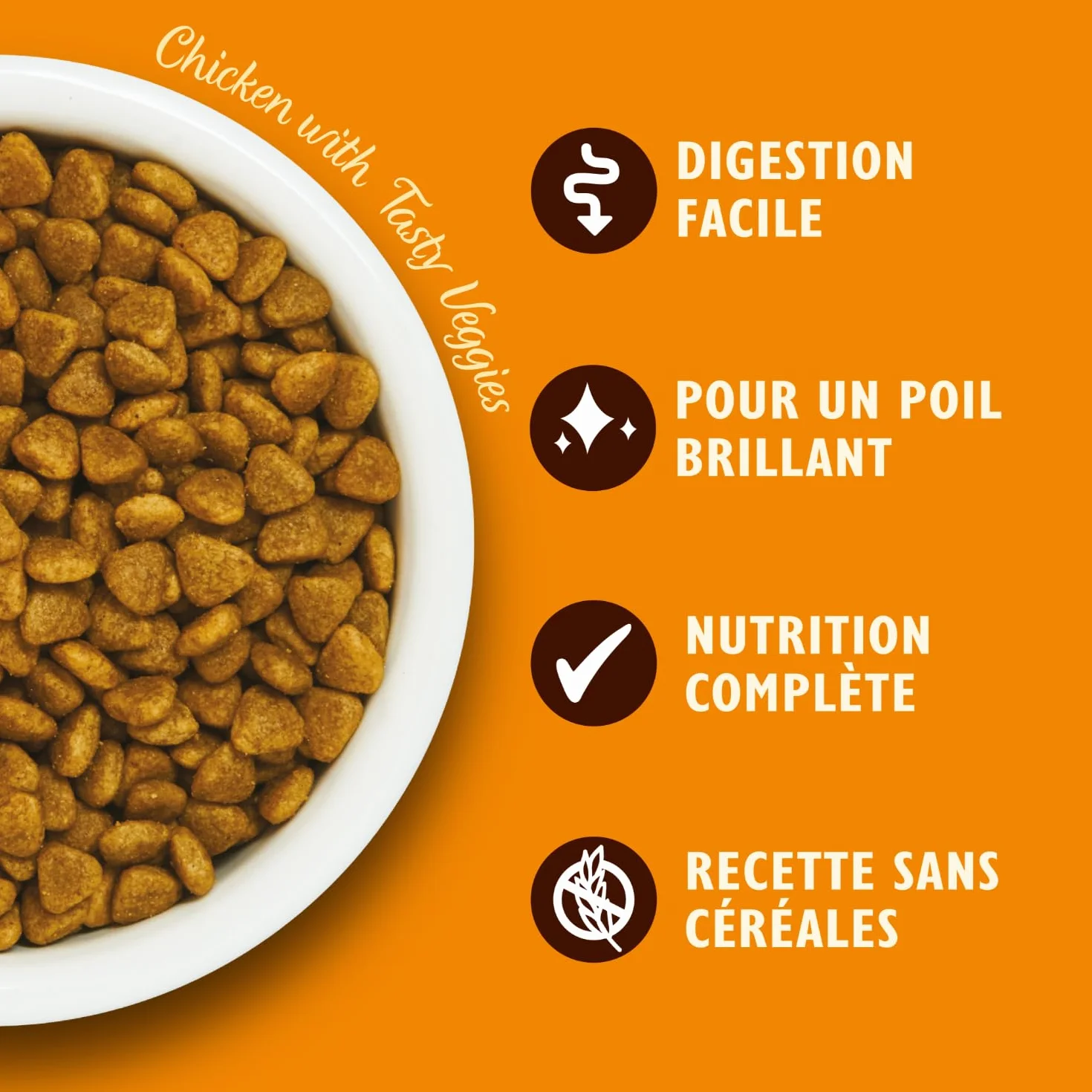 Lily’s Kitchen Nourriture sèche pour chats adultes Poulet et légumes sans céréales 2 kg