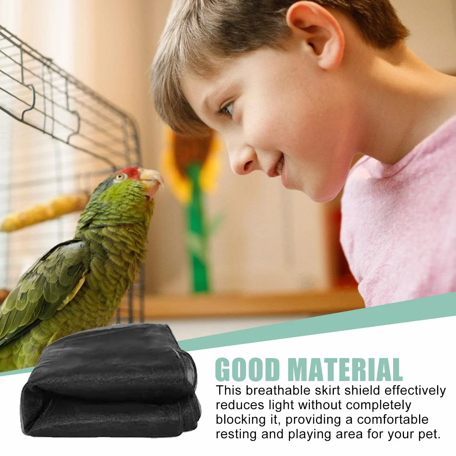 Housse de Cage à Oiseaux Extra Large 300cm Attrape-Graine Réglable Maille