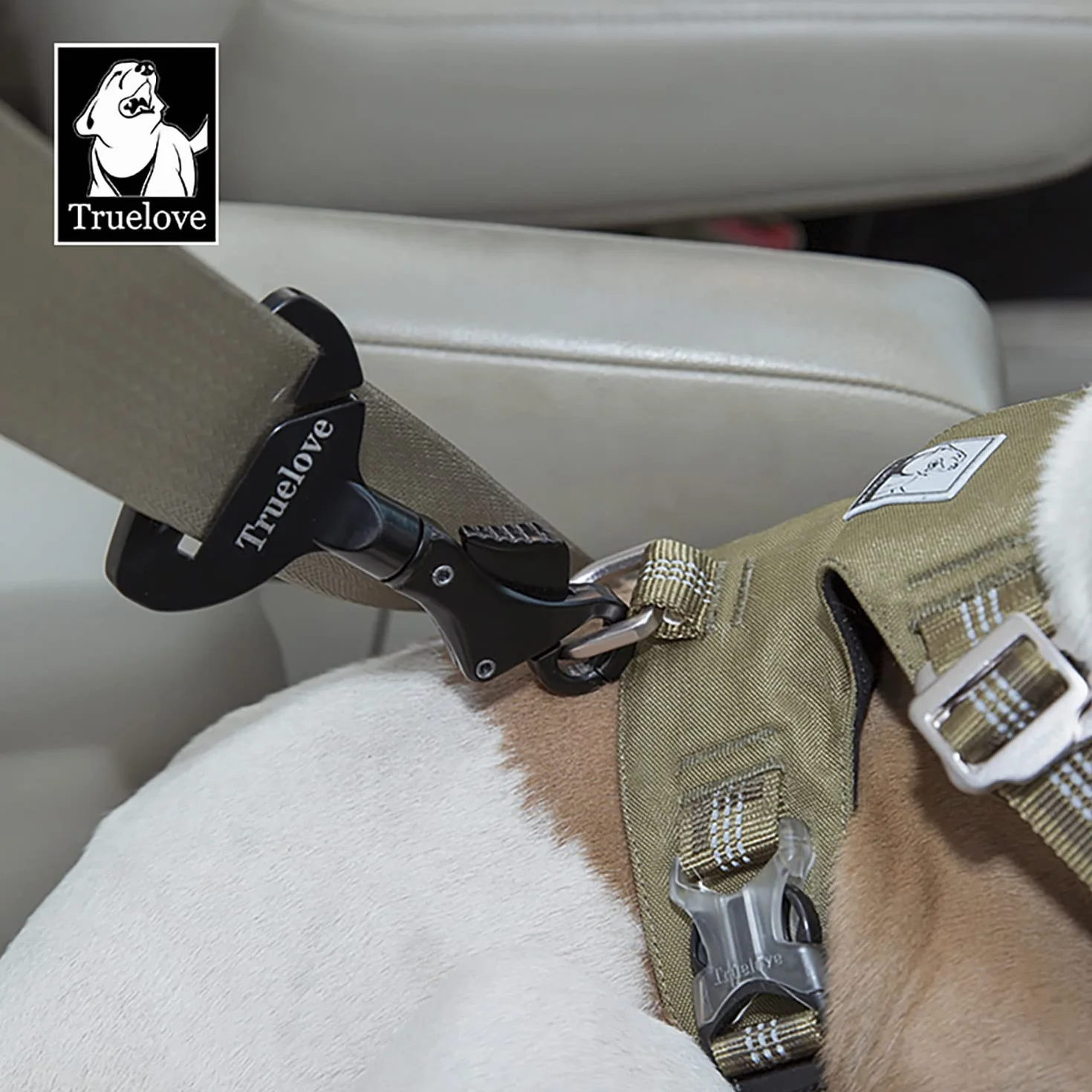 TRUE LOVE Ceinture de sécurité pour chien voyage voiture léger